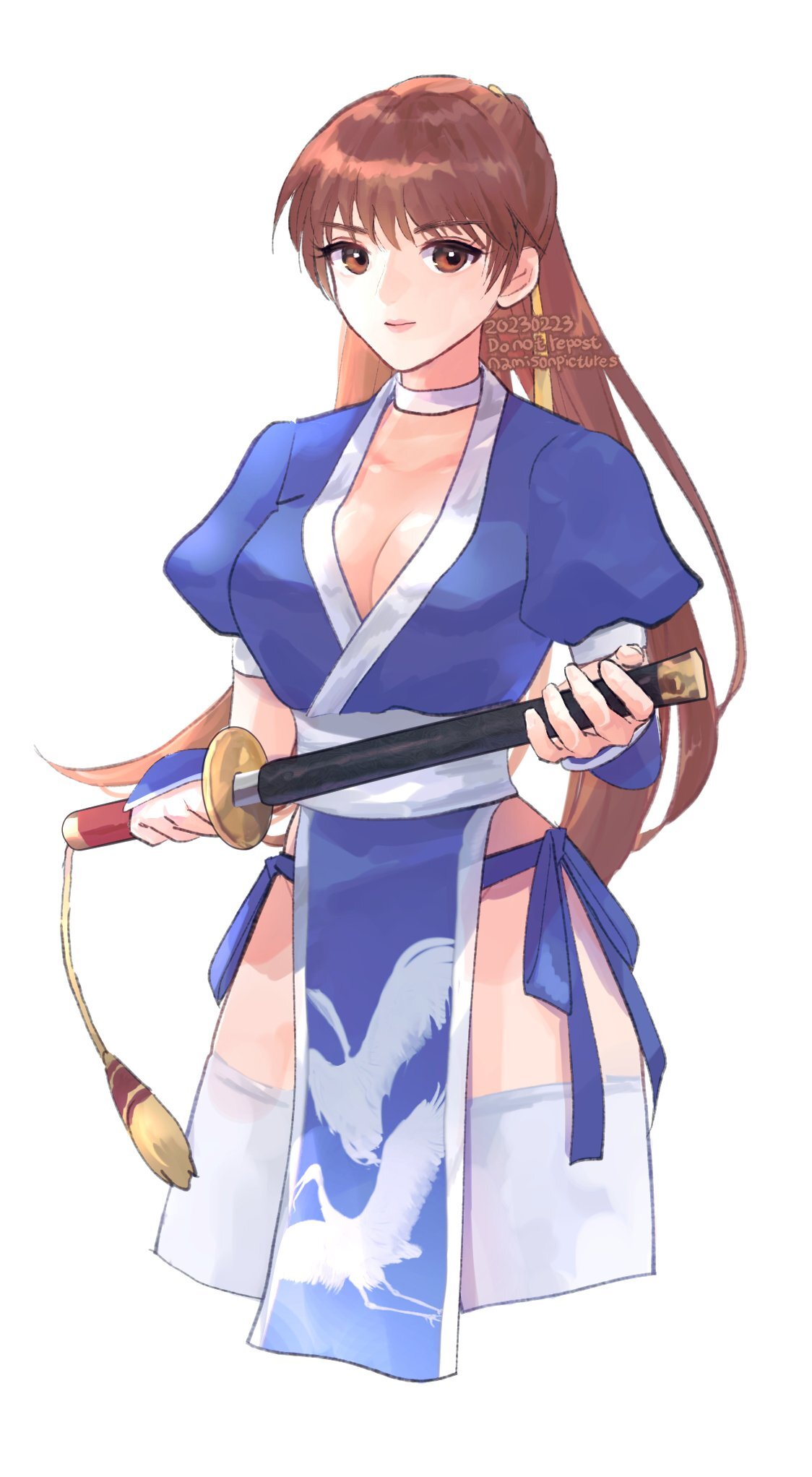 Kasumi holding a blade: By @namisonpictures - Kasumi (Dead Or Alive), Art, Dead Or Alive (game series), Dead Or alive 5