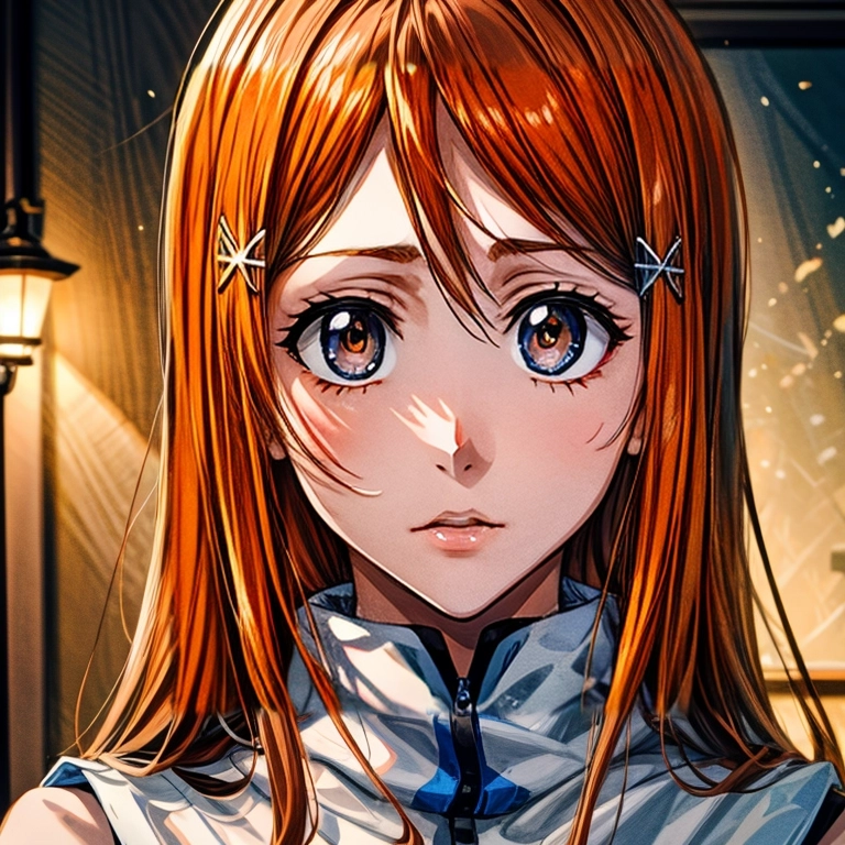 Orihime - Bleach - My, Anime, Neural network art, Bleach, Orihime Inoue, Anime art, Stable diffusion, Original character, Colorful hair, Longpost