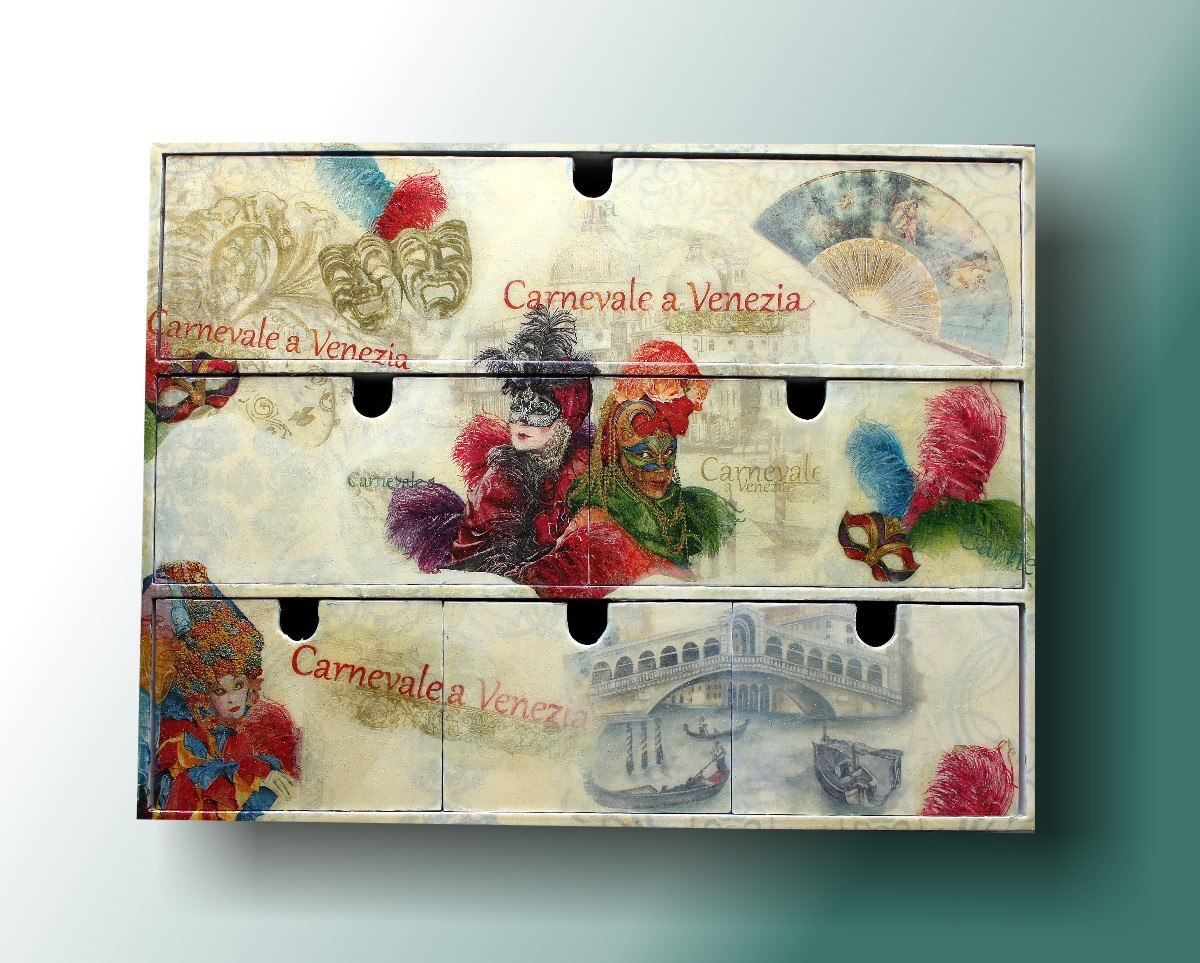 Ikea chest of drawers - Artist, Decoupage, Dresser, Venice, Longpost