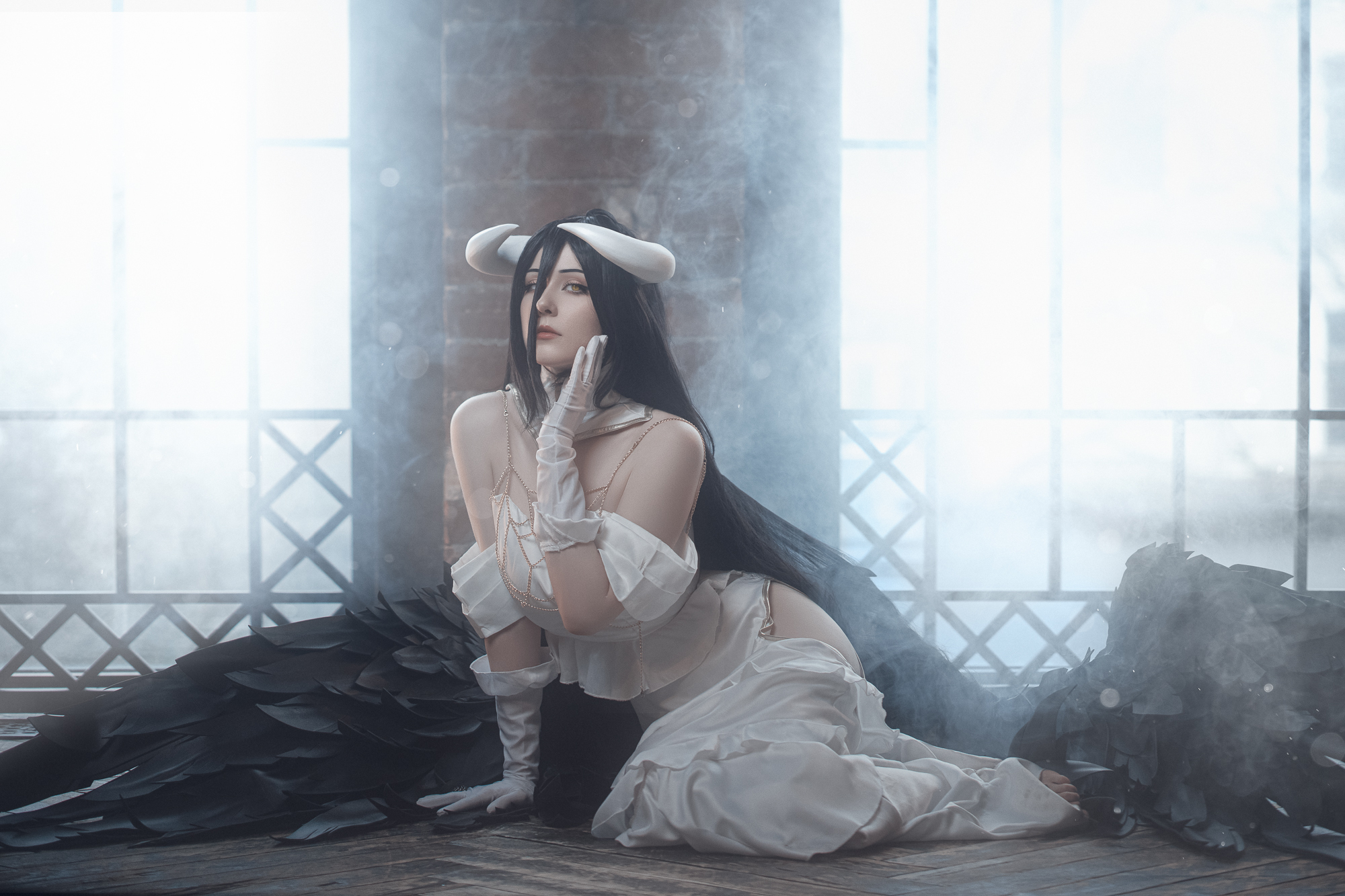 Albedo Cosplay | Overlord - My, Cosplay, Anime, Overlord, Albedo (Overlord), The photo, Longpost