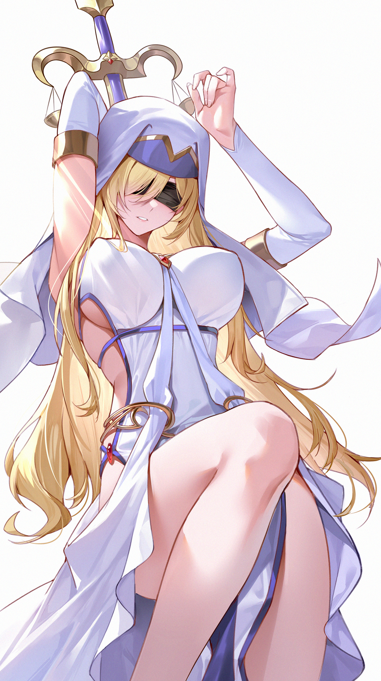 Sword Maiden - Sword maiden, Boobs, Pixiv, Anime, Anime art, Hips, Goblin slayer