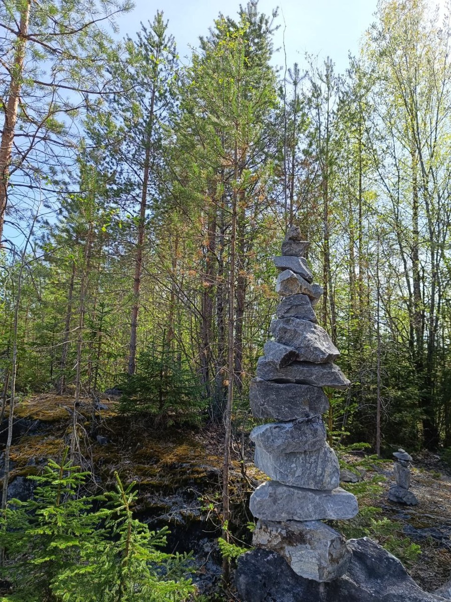 Cairns in Karelia. What are they and why are there so many of them? - My, Tourism, Travels, Drive, Saint Petersburg, Карелия, Ruskeala, Sami, Seid, Туристы, And here are some more pyramids like this, Tourist places, Leningrad region, Road trip, Mountain tourism, Longpost