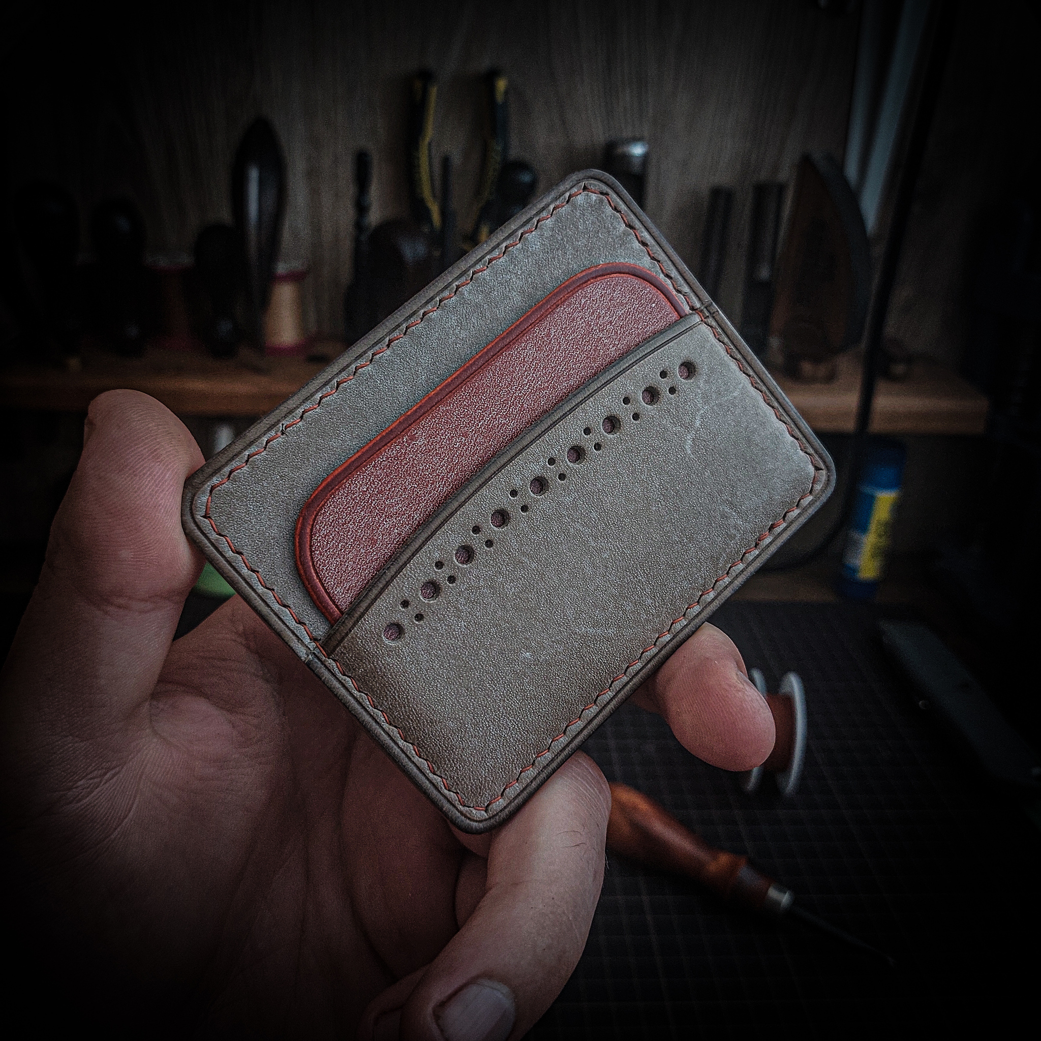 Do as you please! - My, Leather, Leather products, Accessories, Handmade, Cardholder, Video, Longpost, Needlework without process