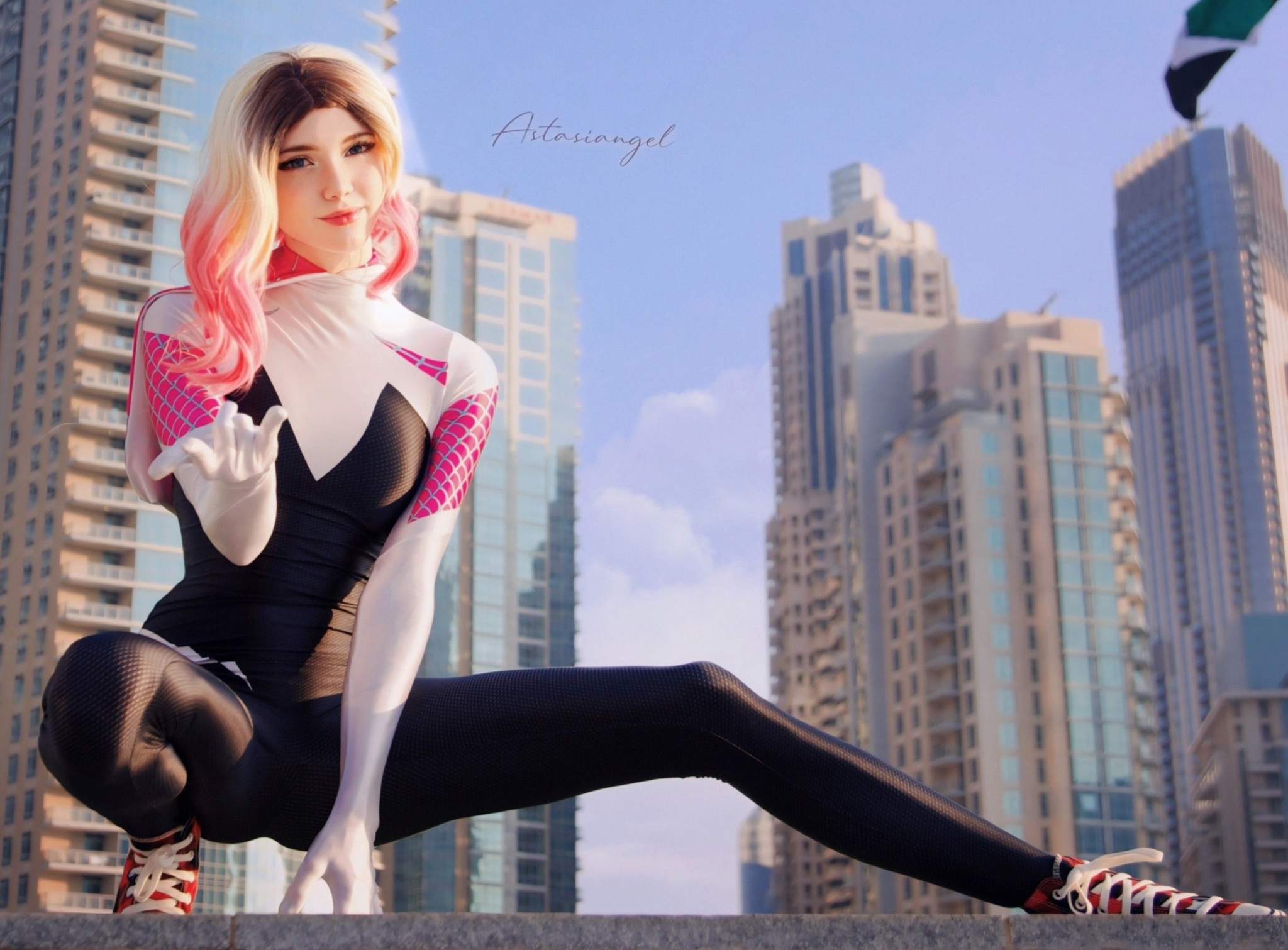 Gwen Stacy in Dubai - Astasiangel, Girls, Cosplay, Marvel, Gwen Stacy, VKontakte (link), The photo