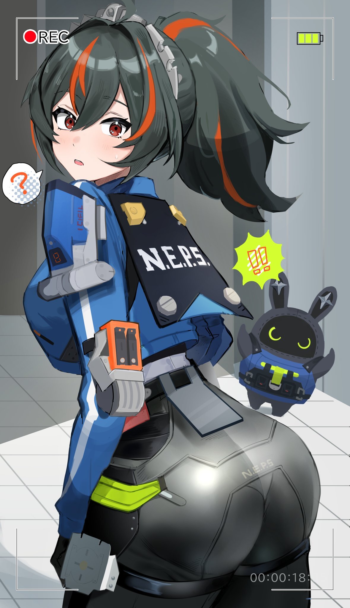 En-no-no! N-no! (Foting is prohibited!) - Anime art, Anime, Girls, Games, Zenless Zone Zero, Zhu Yuan (zzz)