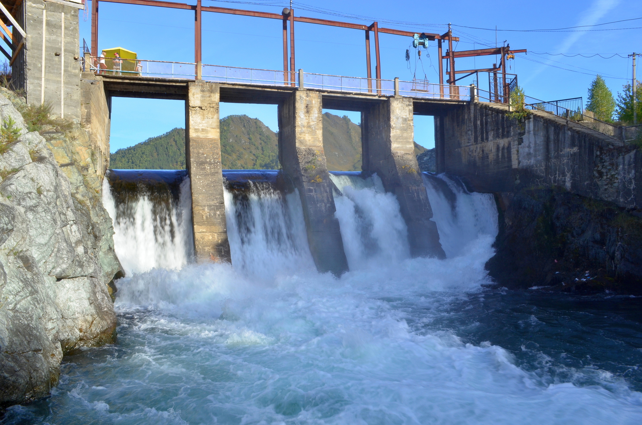 Chemalskaya HPP - My, The photo, Landscape, Chemal, Hydroelectric power station, Tourism, Energy (energy production)