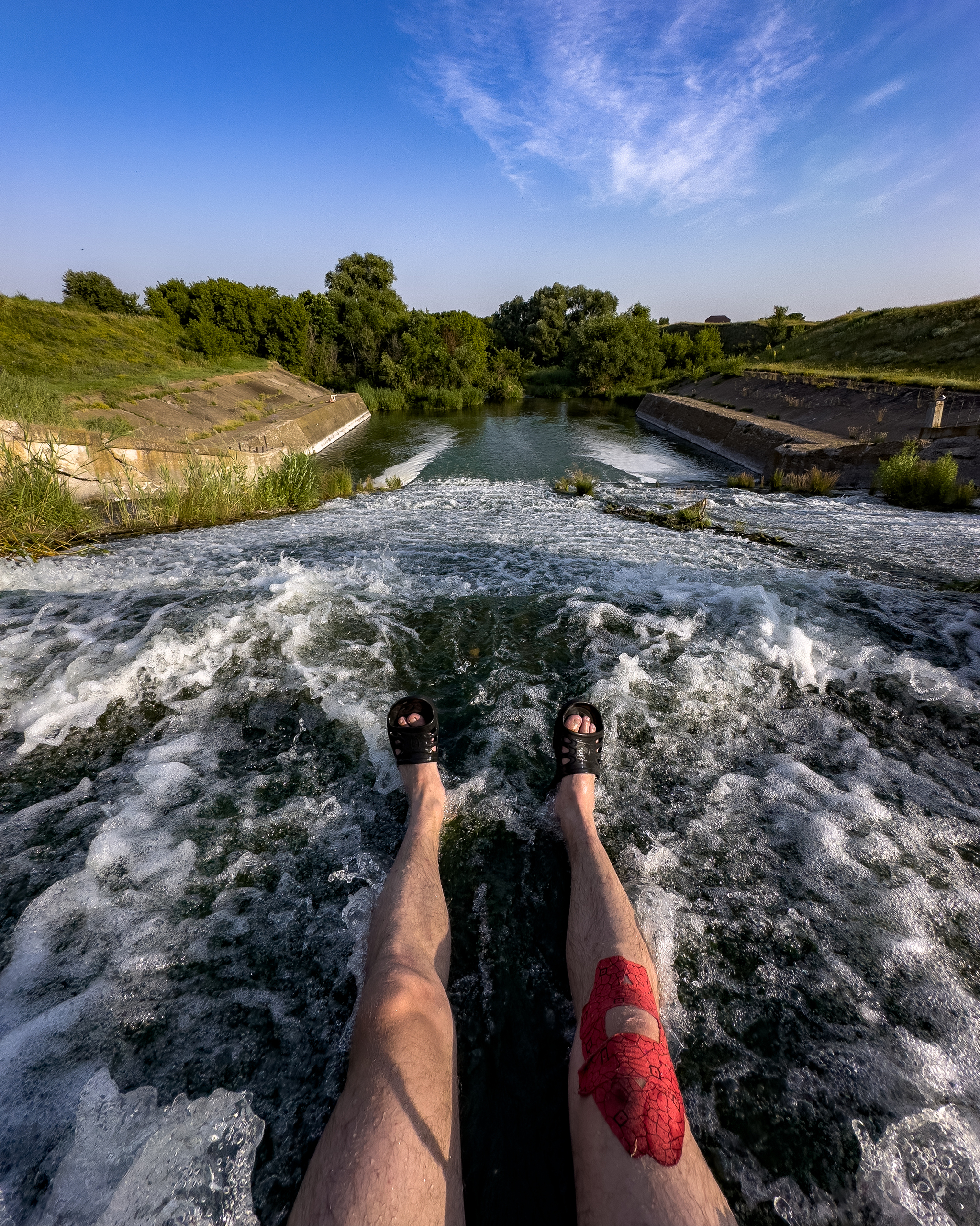 Rapid flow of the reservoir - My, sights, Reservoir, Samara Region, Cities of Russia, Travel across Russia, Local history, Travels, Longpost