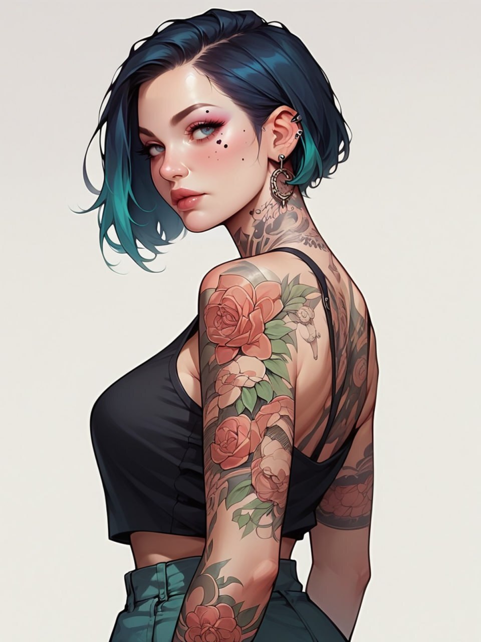 Tattoos v1.0 - XL LoRA for tattoos - My, Artificial Intelligence, Нейронные сети, Neural network art, Stable diffusion, Tattoo, Longpost