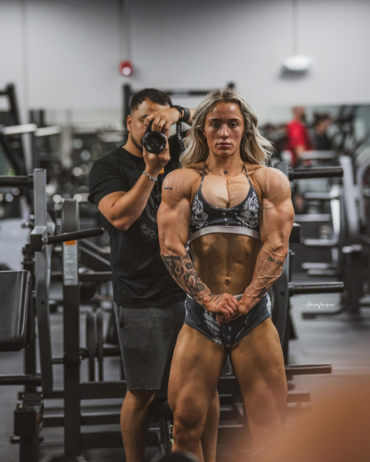 Peyton Dutcher - Bodybuilders, Sports girls, Strong girl, Girls, Muscle, Body-building, Back, Press, Video, Vertical video, Longpost