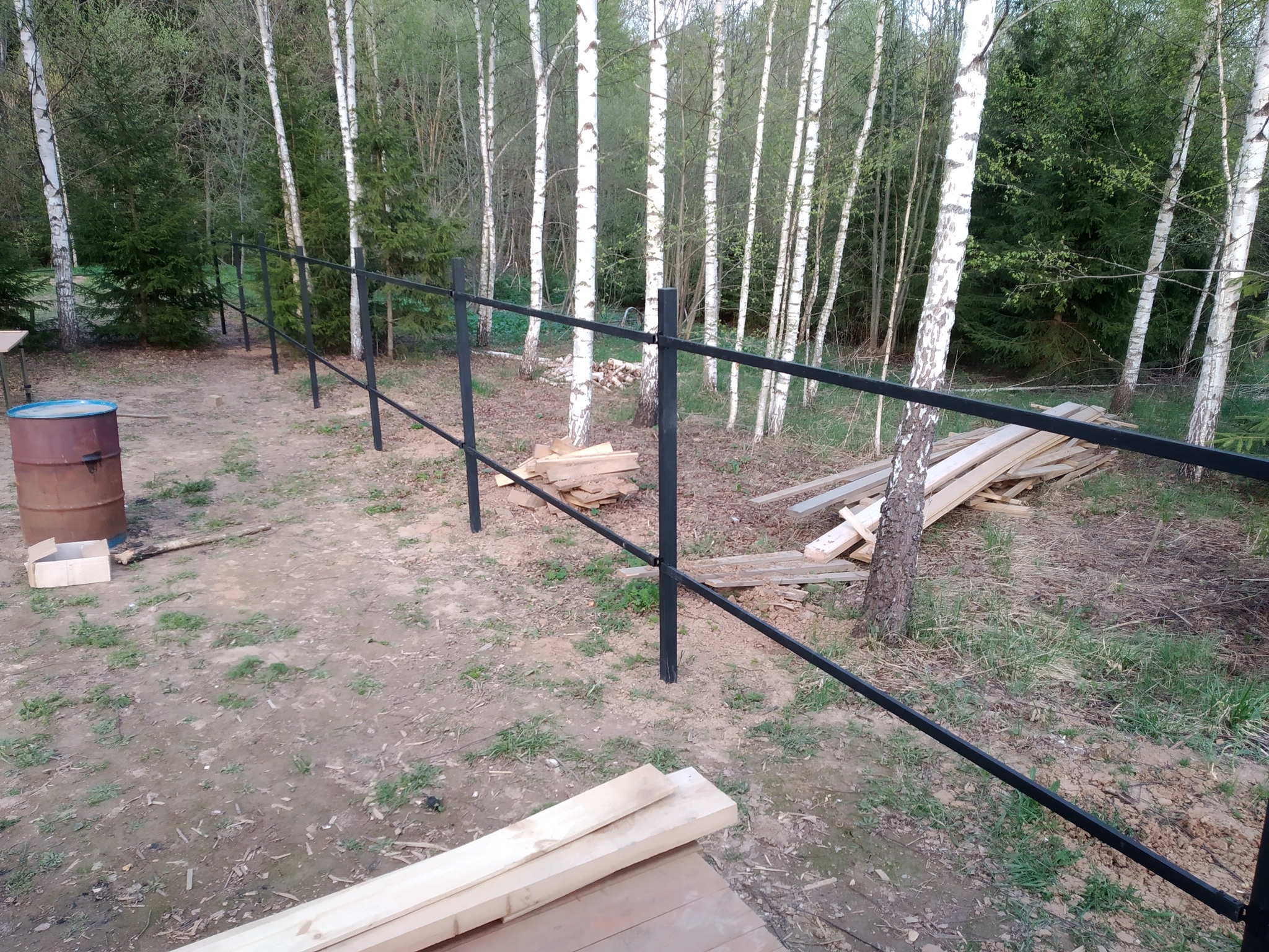 Is three types of fence too much? - Dacha, Home construction, Rukozhop, Fence, Vacation home, Video, Longpost