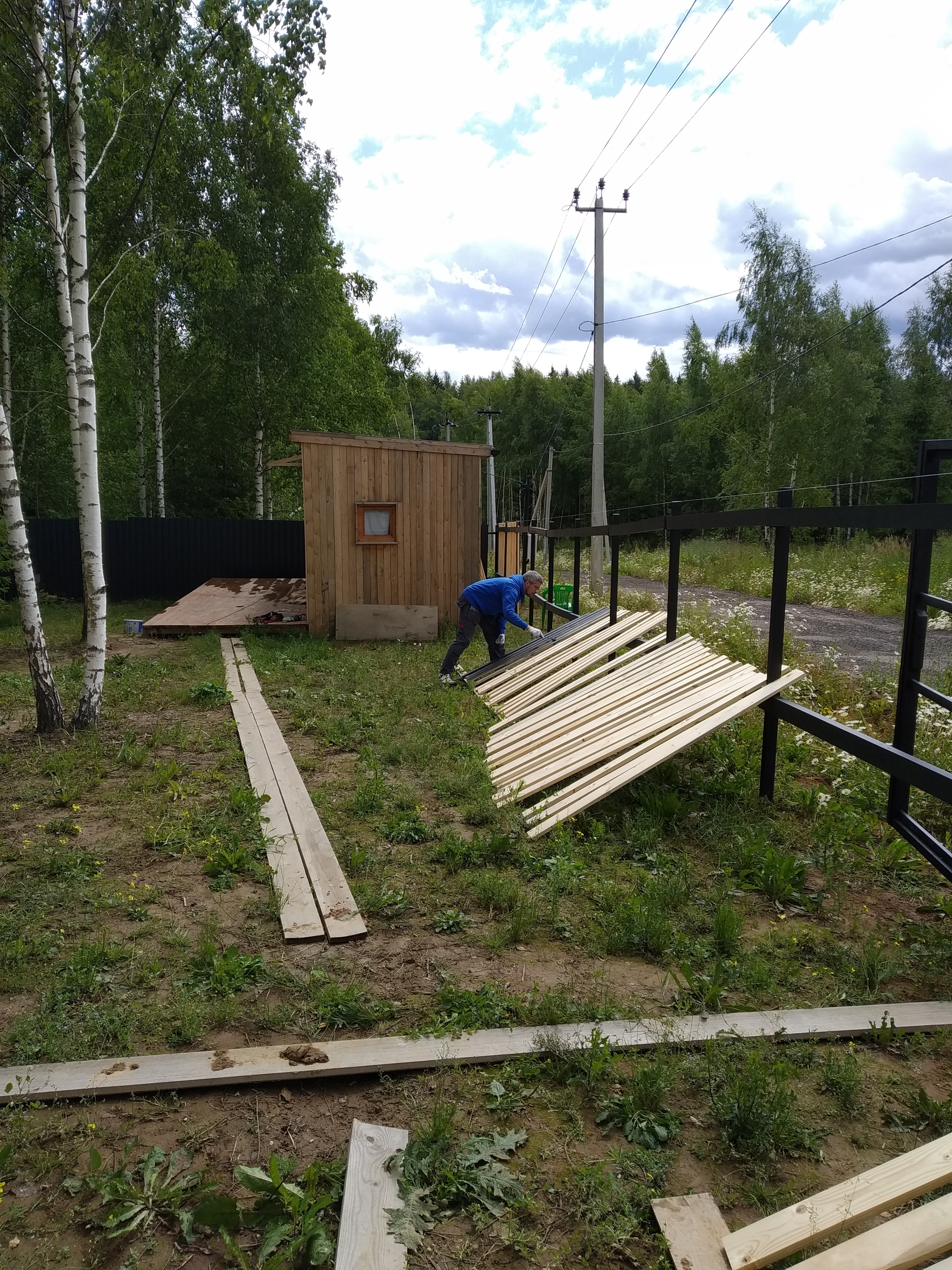 Is three types of fence too much? - Dacha, Home construction, Rukozhop, Fence, Vacation home, Video, Longpost