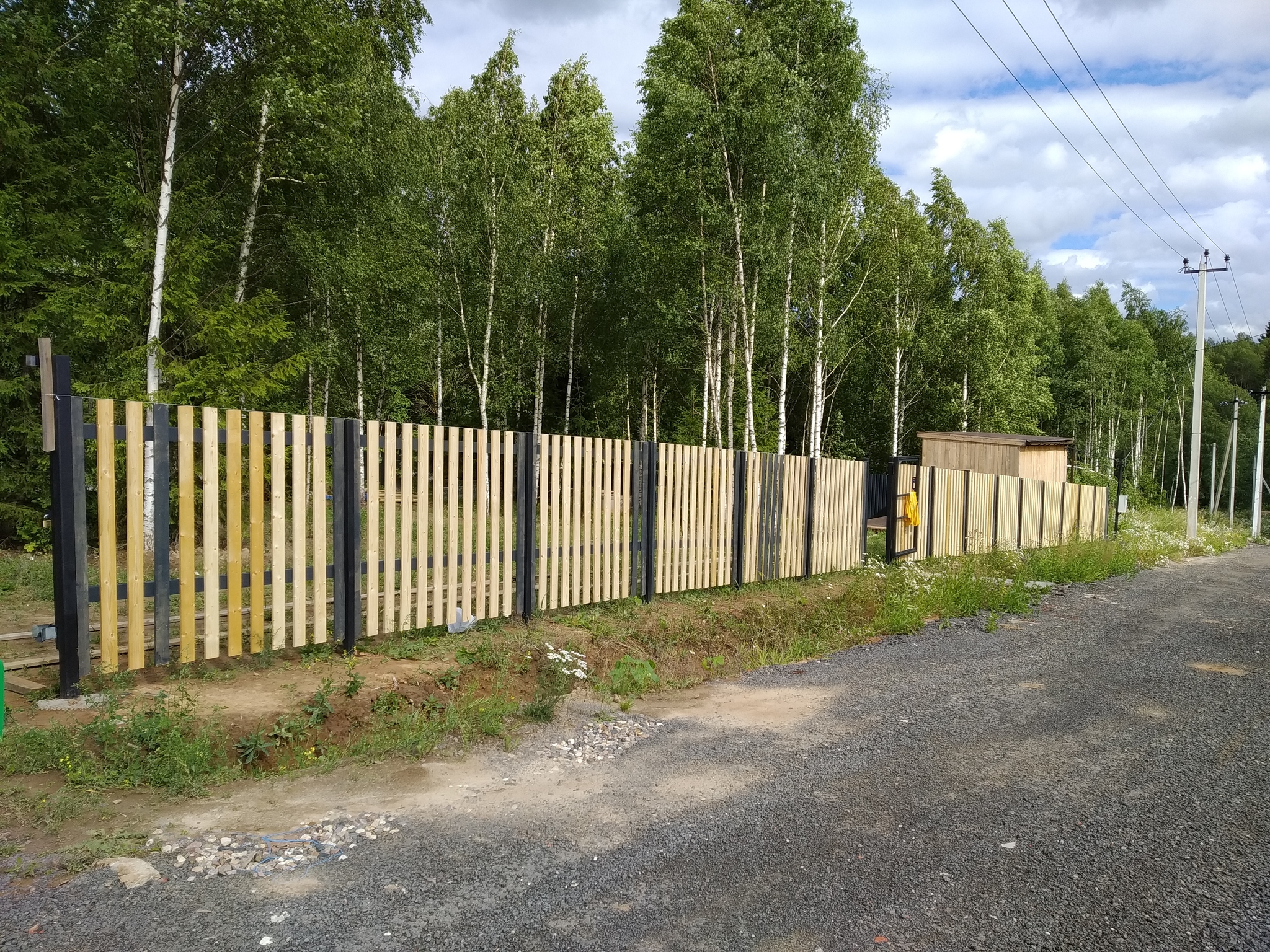 Is three types of fence too much? - Dacha, Home construction, Rukozhop, Fence, Vacation home, Video, Longpost