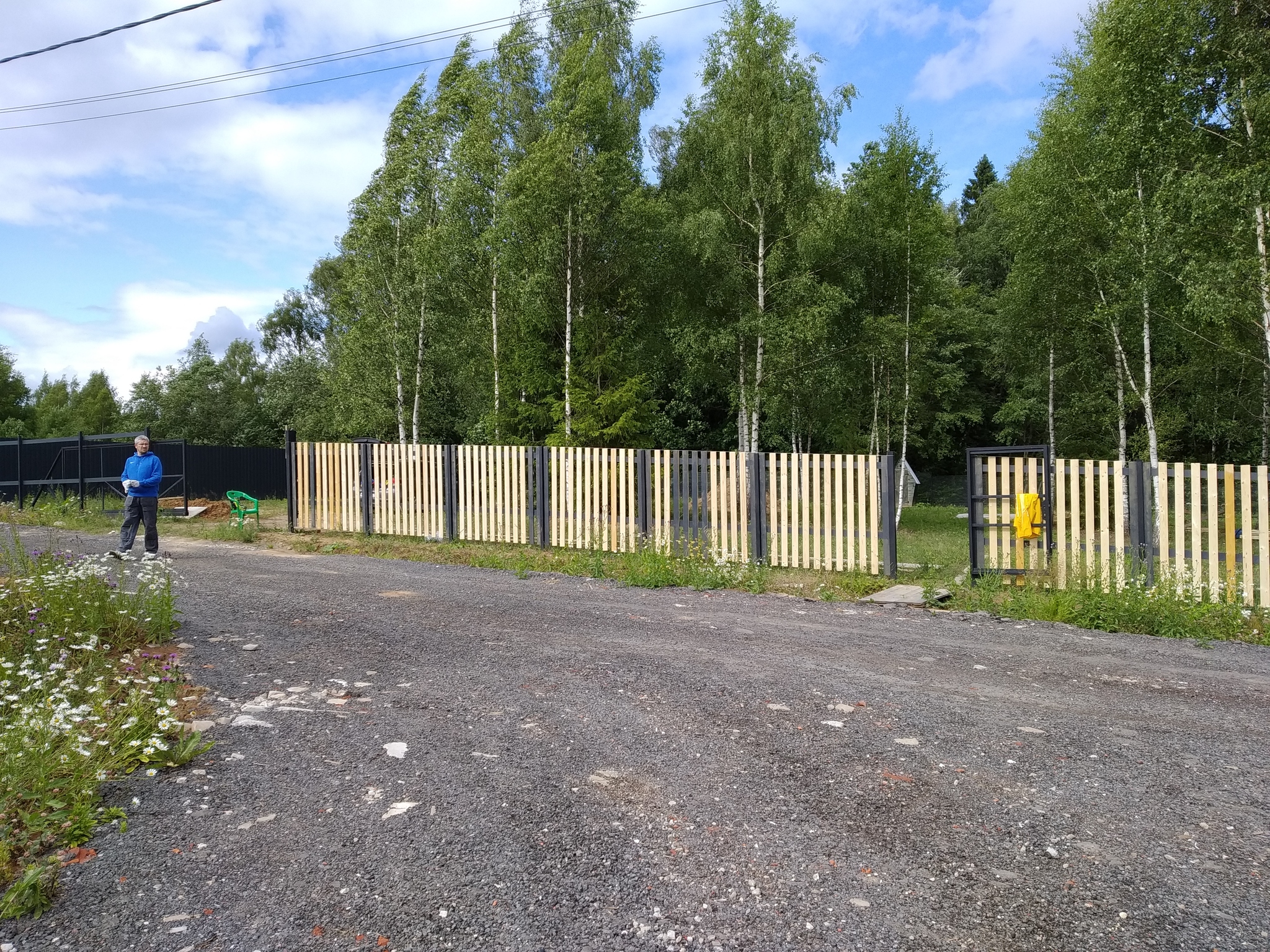 Is three types of fence too much? - Dacha, Home construction, Rukozhop, Fence, Vacation home, Video, Longpost