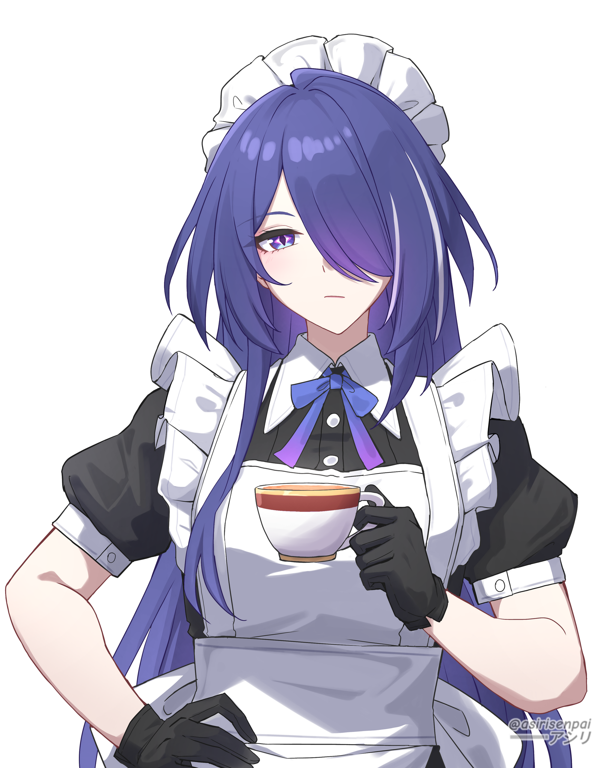 Hornichnaya - Acheron (Honkai: Star Rail), Anime, Pixiv, Anime art, Housemaid, Asiri senpai, Honkai: Star Rail