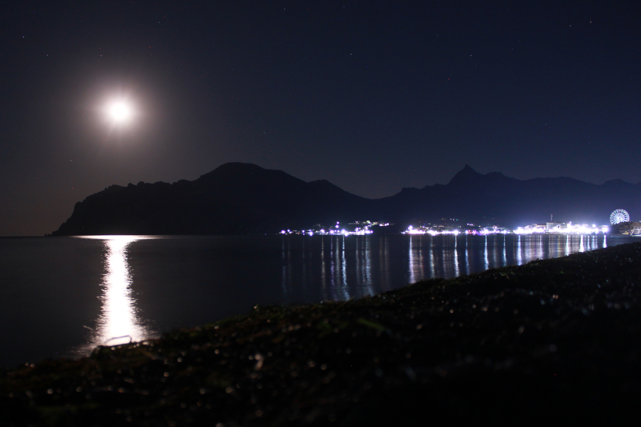 Koktebel night - My, The photo, Summer, Just, Koktebel, Kara-Dag, Crimea, The nature of Russia