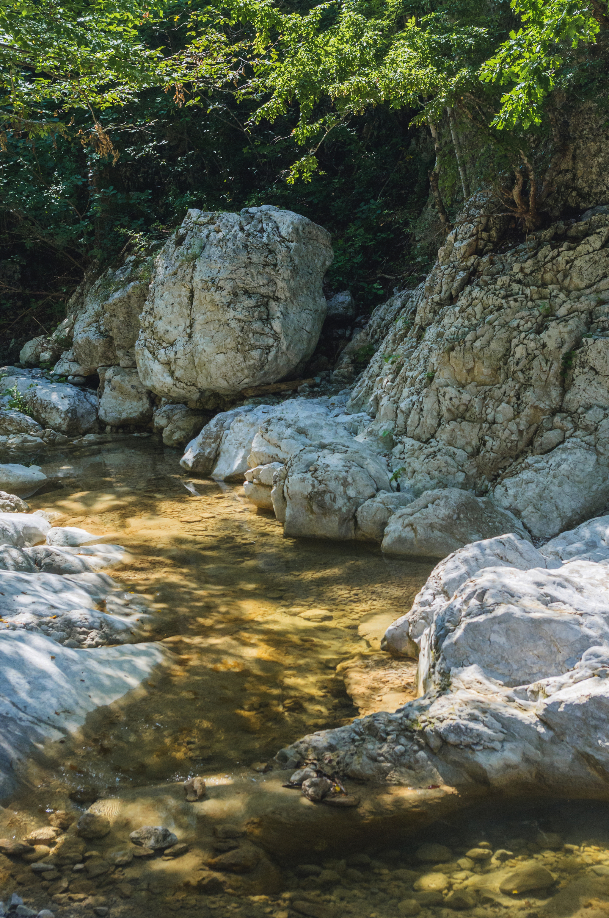 The coolness of the Grand Canyon of Crimea on a hot day - My, Crimea, The photo, Travels, Summer, Canyon, River, The mountains, Longpost