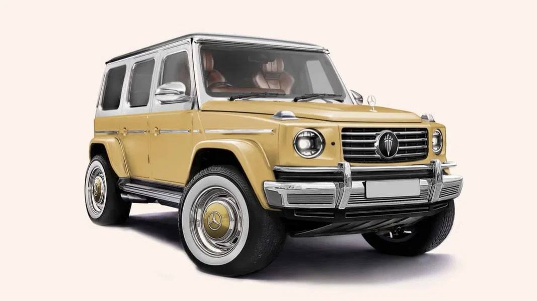 Mercedes-AMG G 63 появится в необычном ретростиле - Транспорт, Автомобилисты, Тюнинг, Авто, Мерседес, Telegram (ссылка)