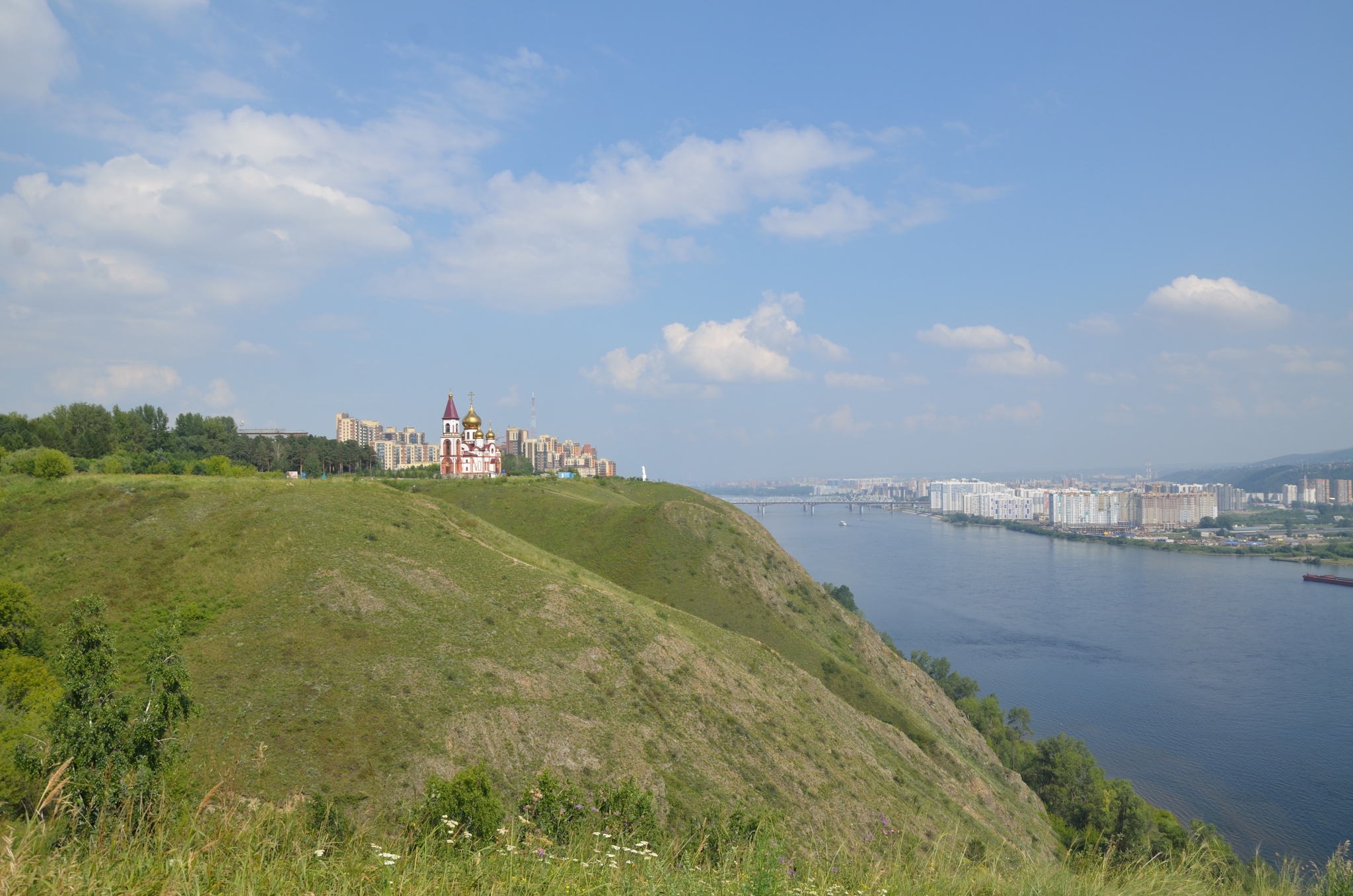 Июль на Красивом берегу в Красноярске - Моё, Красноярск, Лето, Июль, Красивый вид, Енисей, Длиннопост