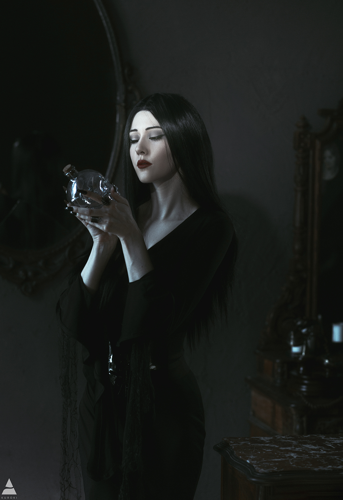 Morticia Addams Cosplay | Addams Family - My, Fashion model, Mortisha Addams, The Addams Family, PHOTOSESSION, The photo, Cosplayers, Professional shooting, Cosplay, Longpost