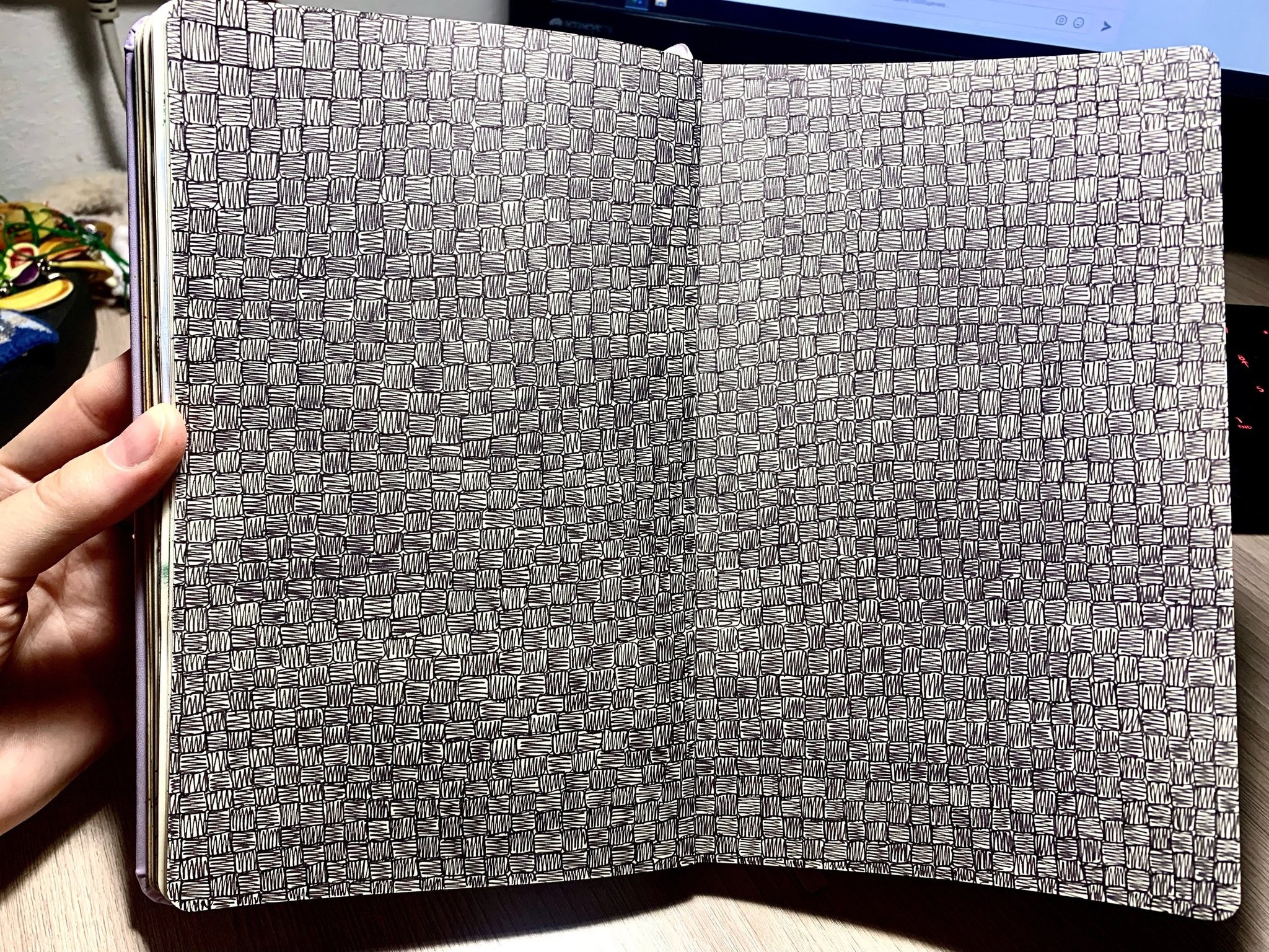 Pattern! - My, Patterns, Sketchbook, Square, Drawing, Pen drawing, Gel pen, Longpost