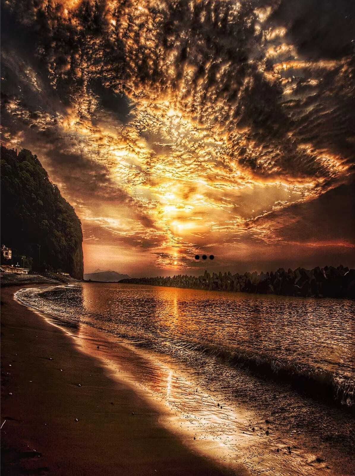 The most beautiful sunset - Nature, Sunset, Sea