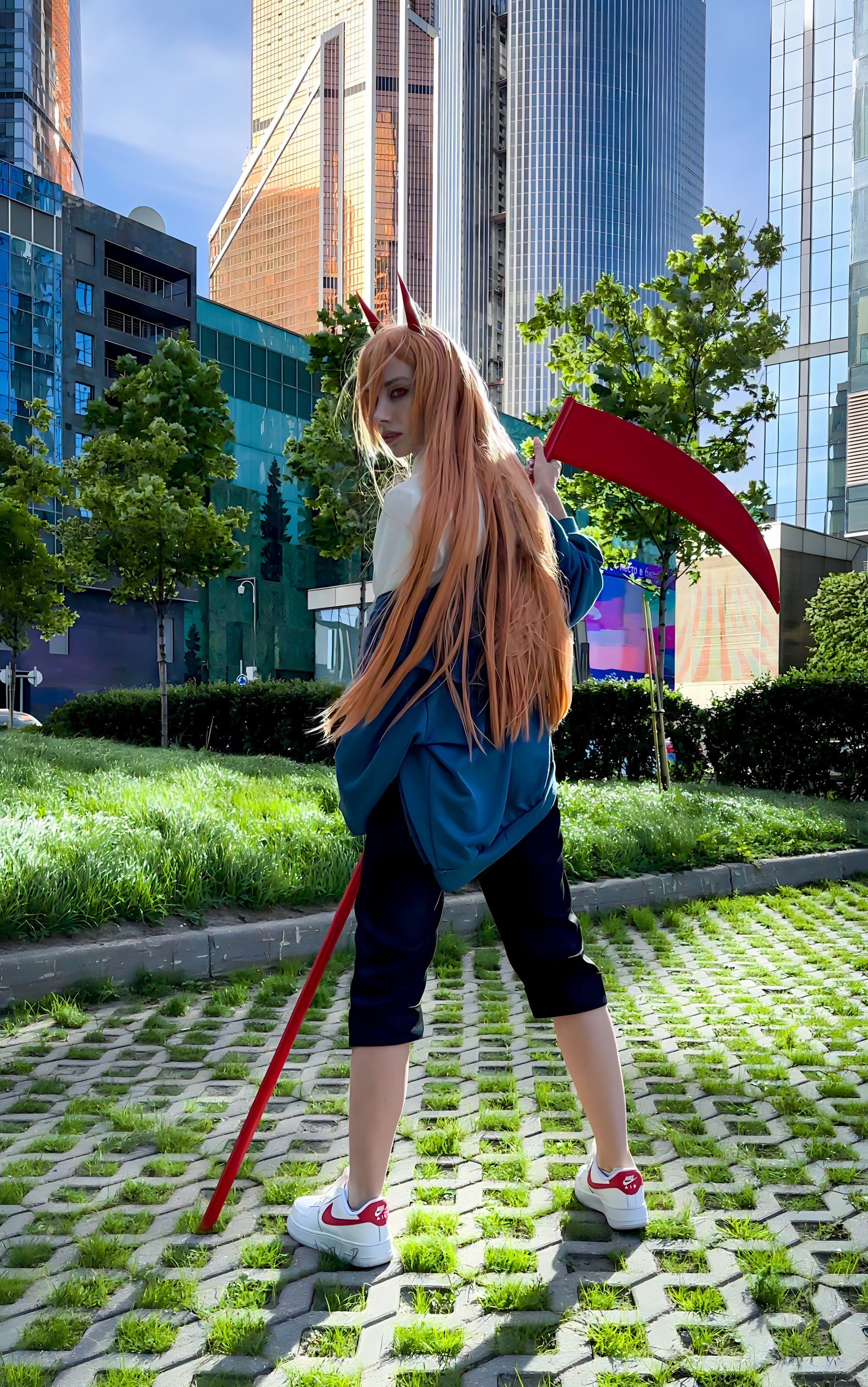 Pava is the best girl - My, Cosplay, Chainsaw man, Power (Chainsaw Man), Anime, Longpost, The photo