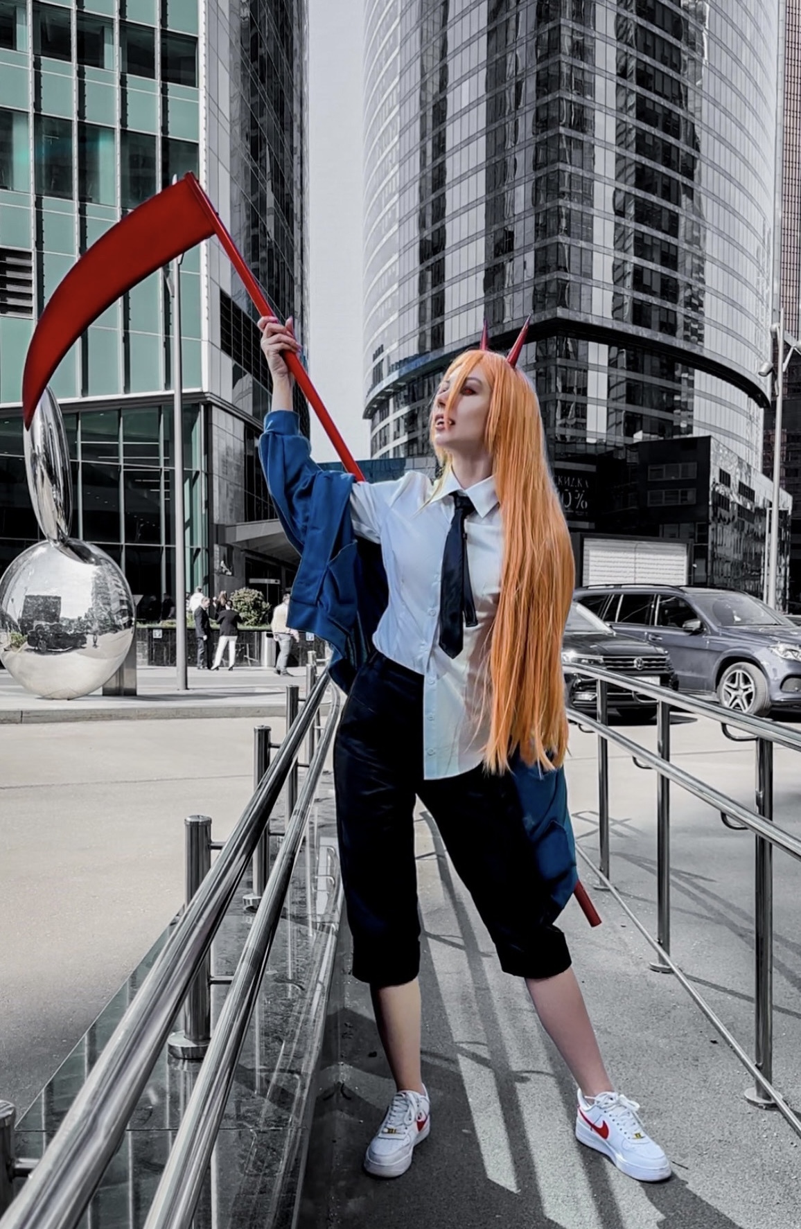 Pava is the best girl - My, Cosplay, Chainsaw man, Power (Chainsaw Man), Anime, Longpost, The photo