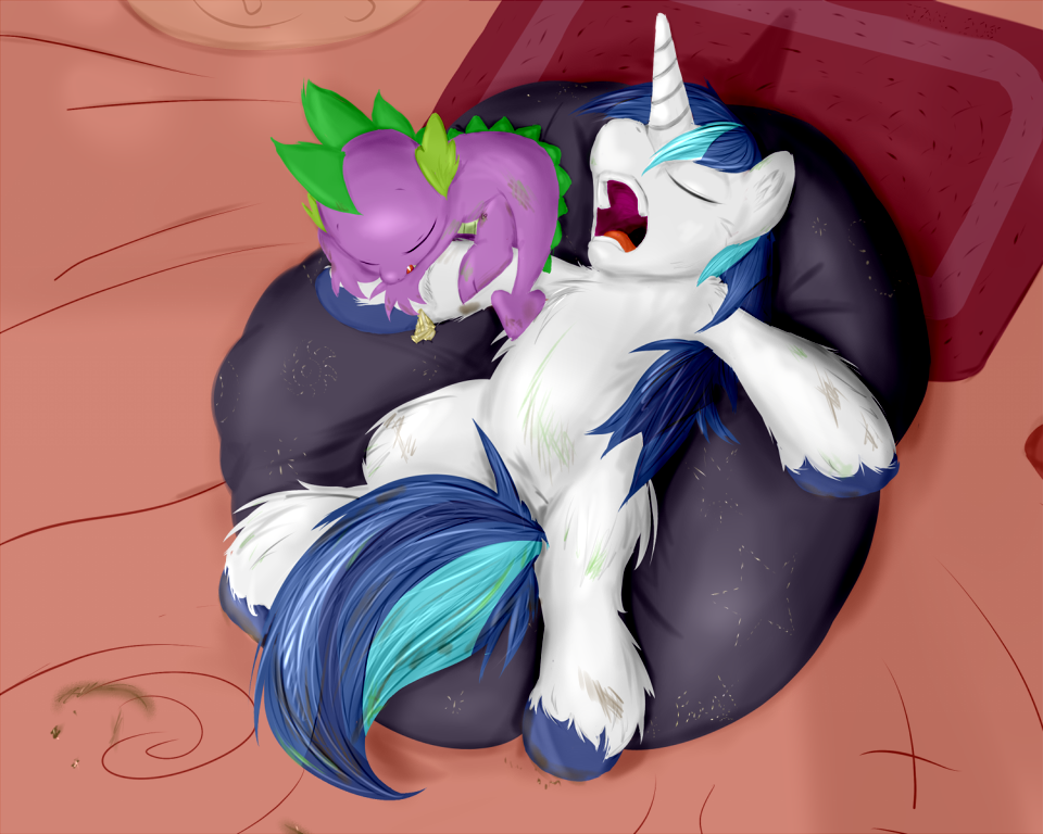 Братаны - My Little Pony, Shining Armor, Spike