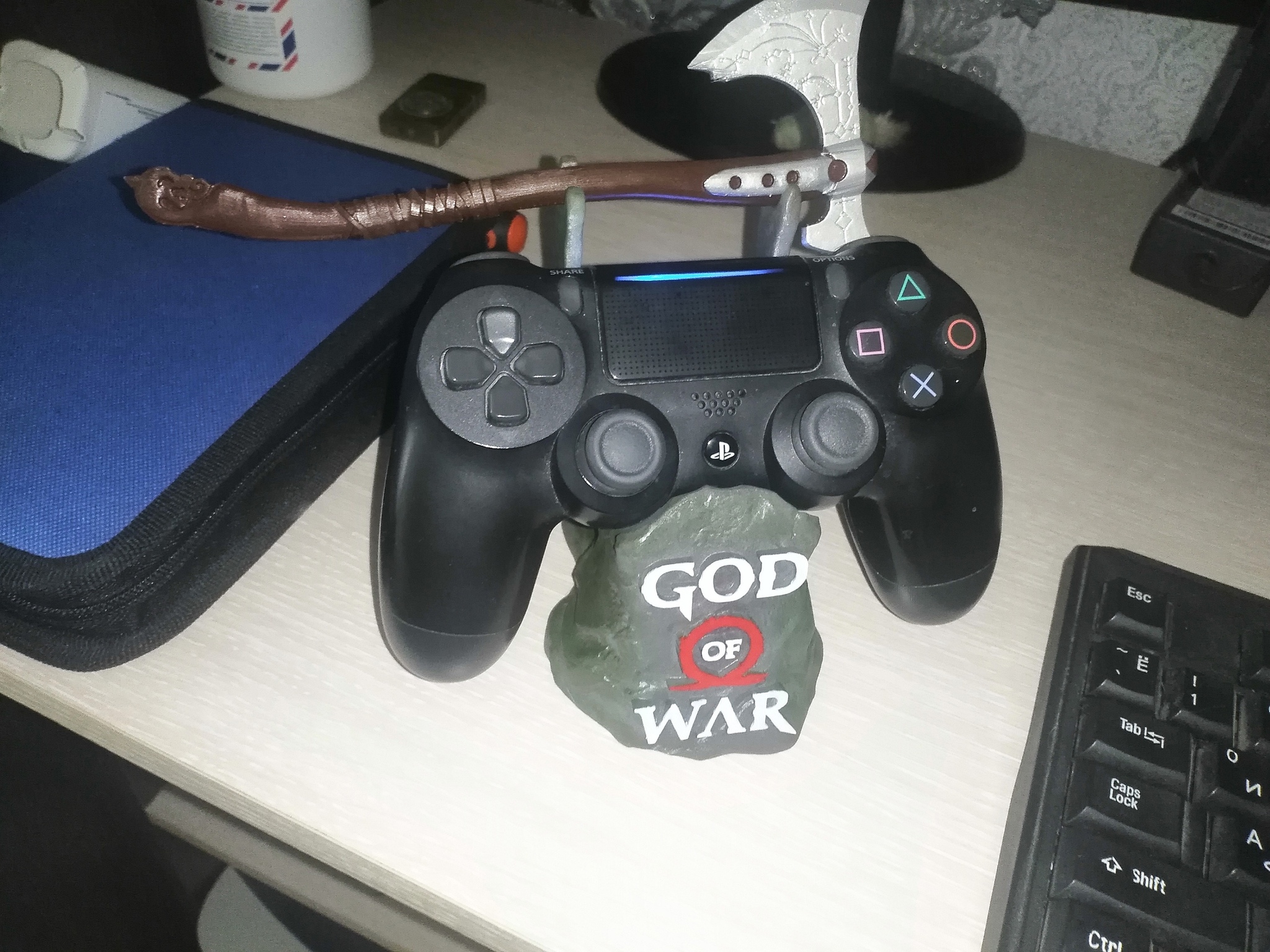 Another stand for a game controller - My, Painting miniatures, Handmade, Needlework without process, No rating, 3D печать, Playstation 4, Playstation, Customization, 3D printer, Longpost