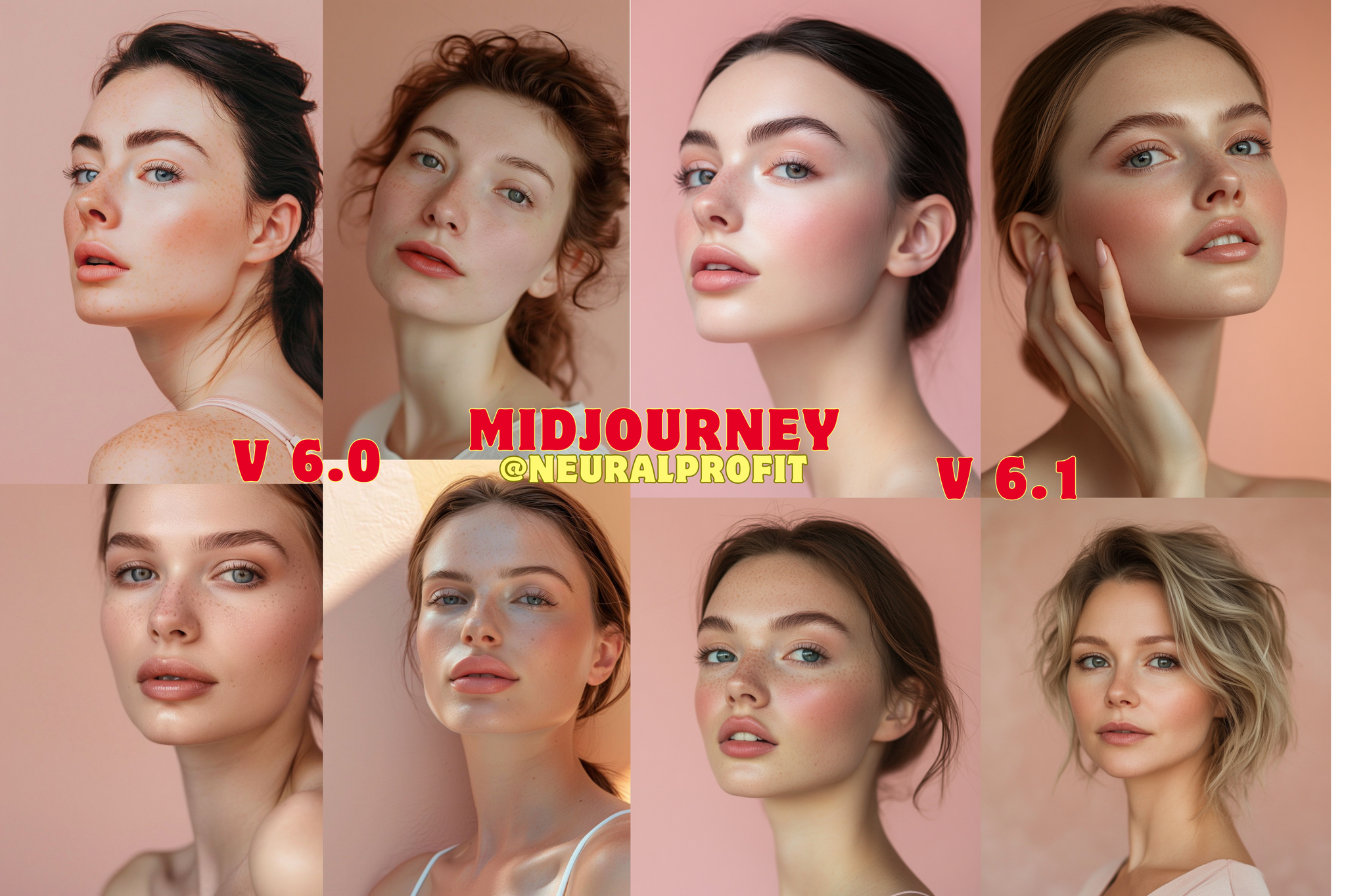 Midjourney has been updated to version 6.1! What has changed, what can and cannot. And what I didn't like - My, Midjourney, Update, Images, Neural network art, Picture with text, Overview, Comparison, Innovations, Useful, Longpost