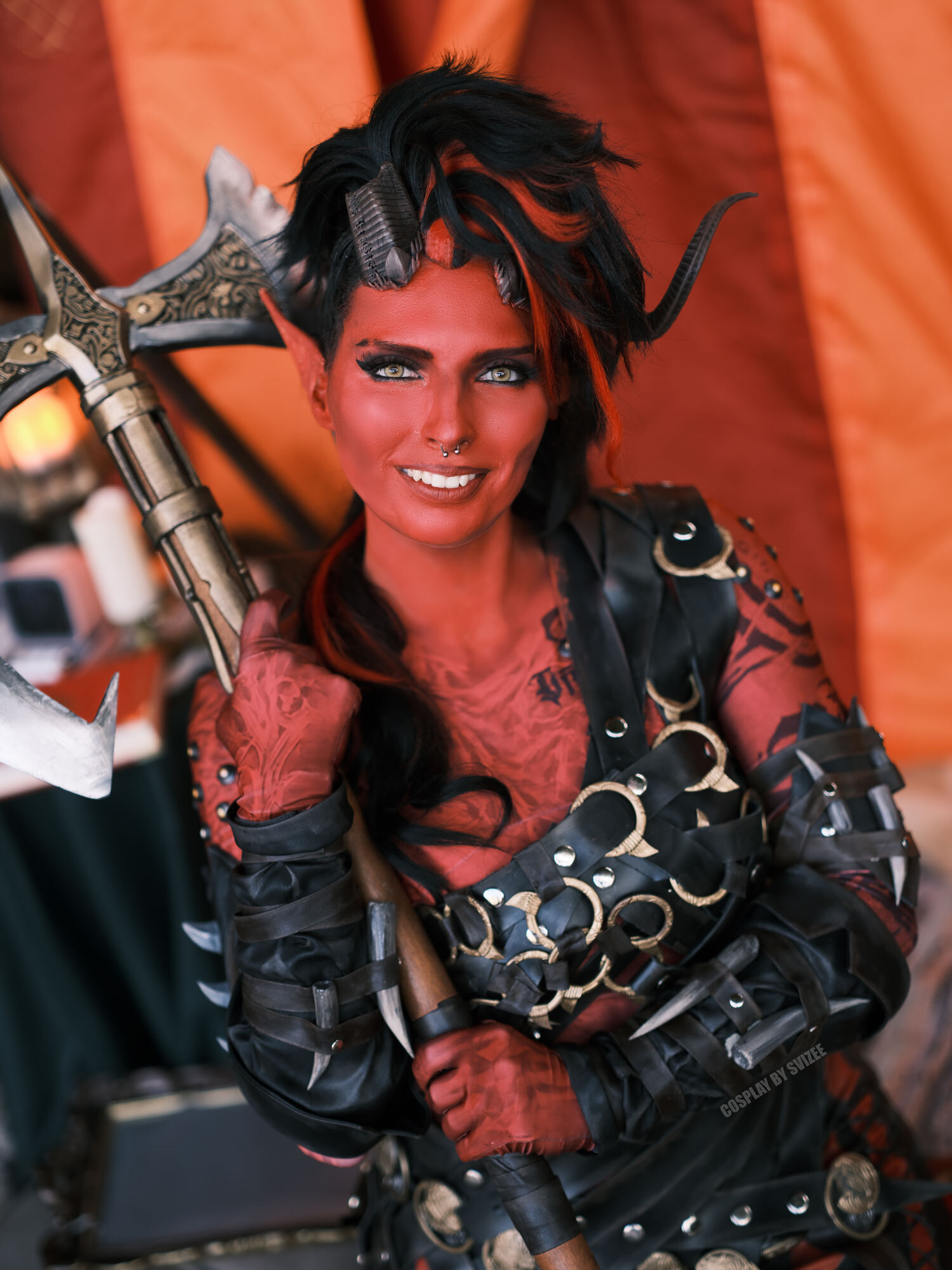 Cosplay Karlach from Baldur's Gate 3 - My, Cosplay, Sewing, Longpost, The photo