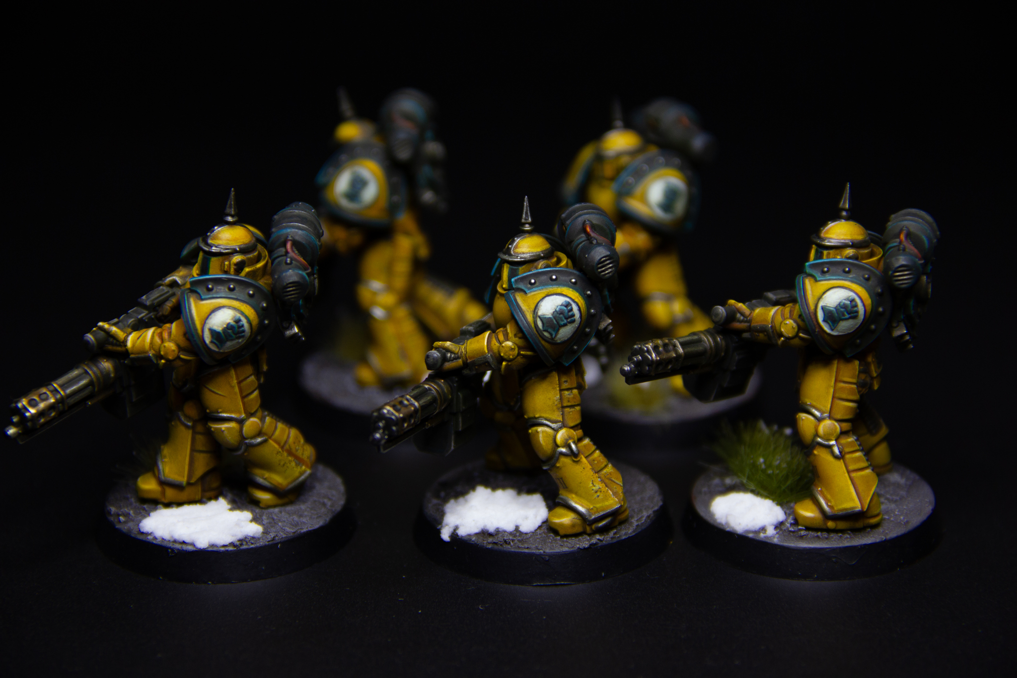 Miniguns - My, Needlework without process, Painting miniatures, Warhammer, Warhammer 40k, Adeptus Astartes, Imperial fists, Horus heresy, Wh miniatures, Longpost