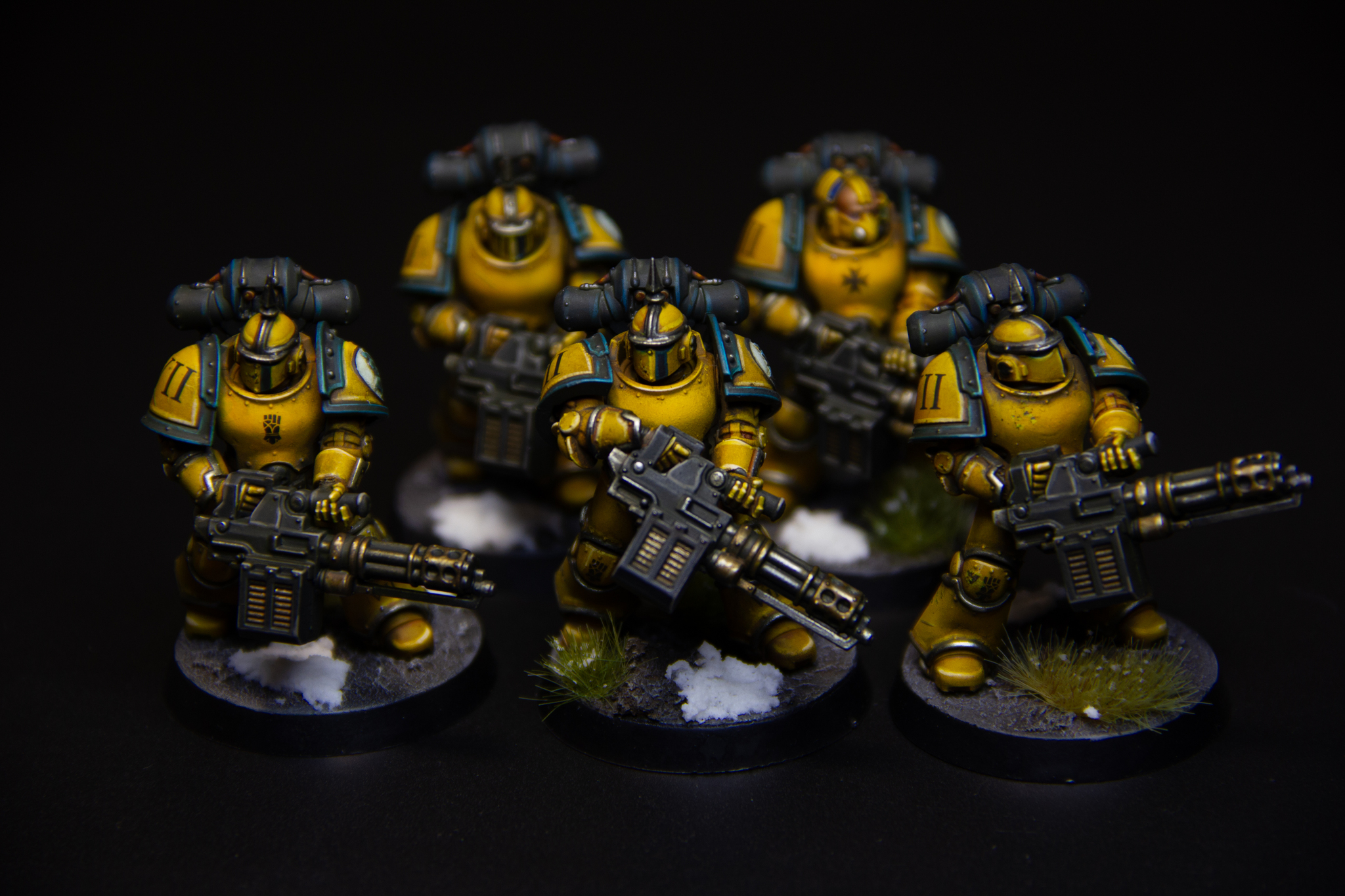 Miniguns - My, Needlework without process, Painting miniatures, Warhammer, Warhammer 40k, Adeptus Astartes, Imperial fists, Horus heresy, Wh miniatures, Longpost