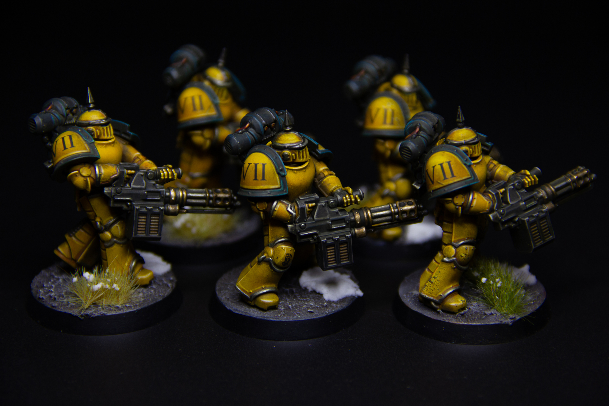 Miniguns - My, Needlework without process, Painting miniatures, Warhammer, Warhammer 40k, Adeptus Astartes, Imperial fists, Horus heresy, Wh miniatures, Longpost