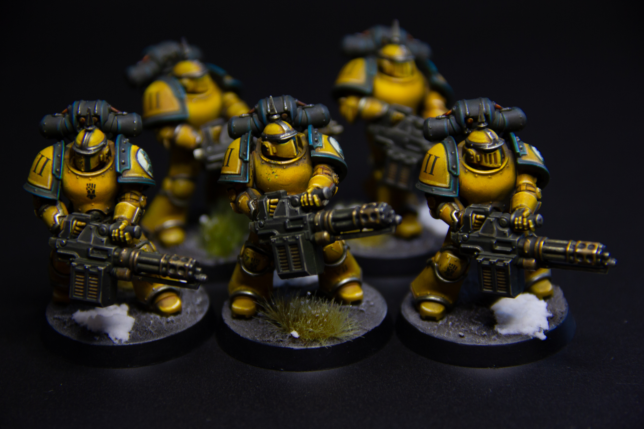 Miniguns - My, Needlework without process, Painting miniatures, Warhammer, Warhammer 40k, Adeptus Astartes, Imperial fists, Horus heresy, Wh miniatures, Longpost