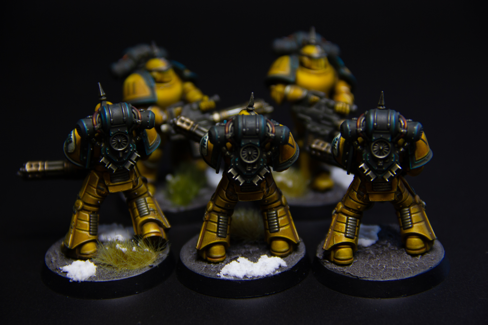 Miniguns - My, Needlework without process, Painting miniatures, Warhammer, Warhammer 40k, Adeptus Astartes, Imperial fists, Horus heresy, Wh miniatures, Longpost