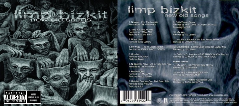 Limp Bizkit albums (1997 - 2020) - Metal, Cover, Heavy metal, Hits, Rock, Limp bizkit, Album, Discography, Music, VKontakte (link), Longpost