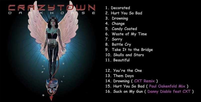 Albums by Crazy Town... - Metal, Cover, Heavy metal, Hits, Crazy Town, Butterfly, Rock, Limp bizkit, Longpost