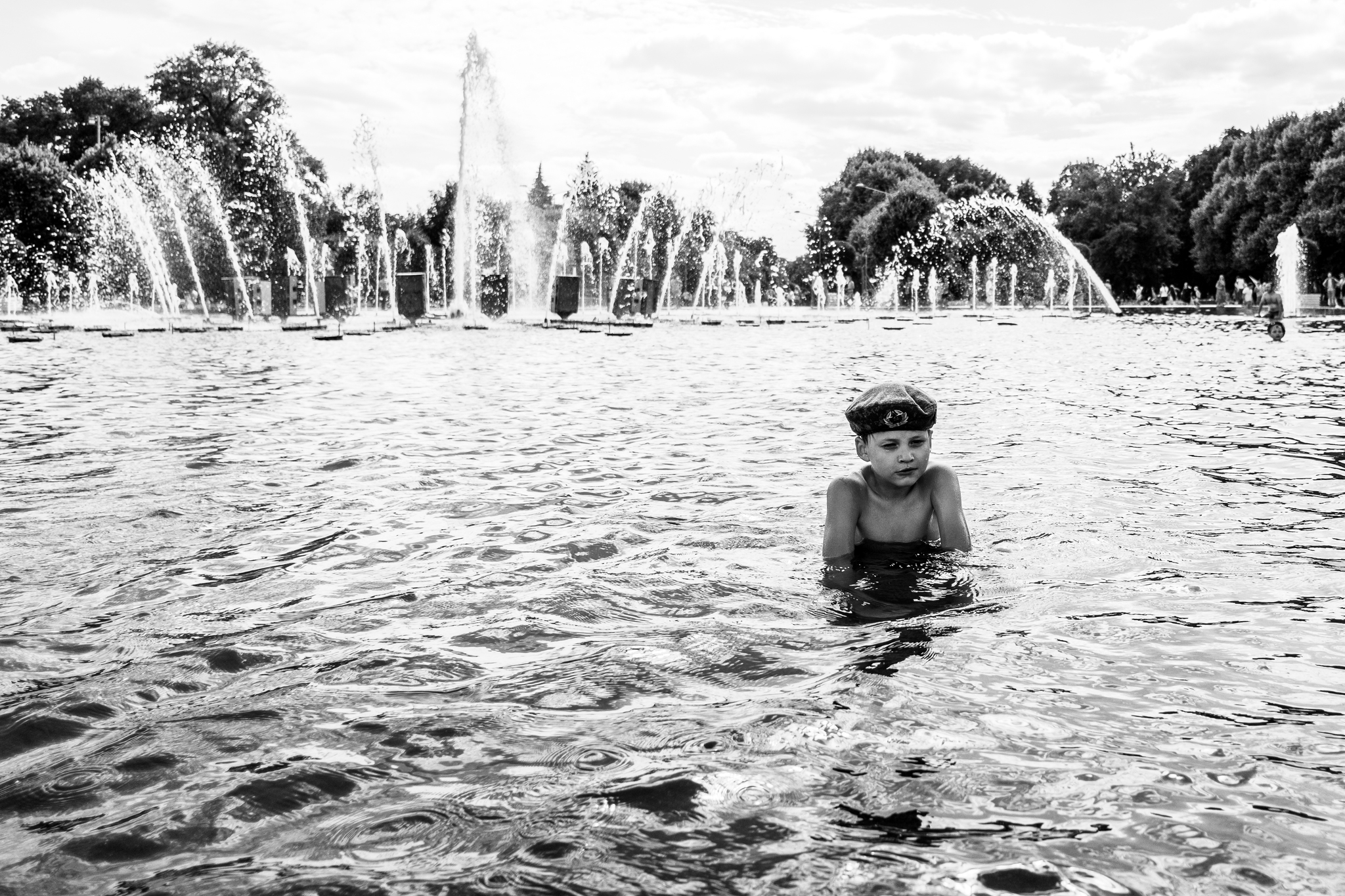 Happy Airborne Forces Day! - My, Airborne forces, Day of the Airborne Forces, Black and white, The photo, Gorky Park, Longpost