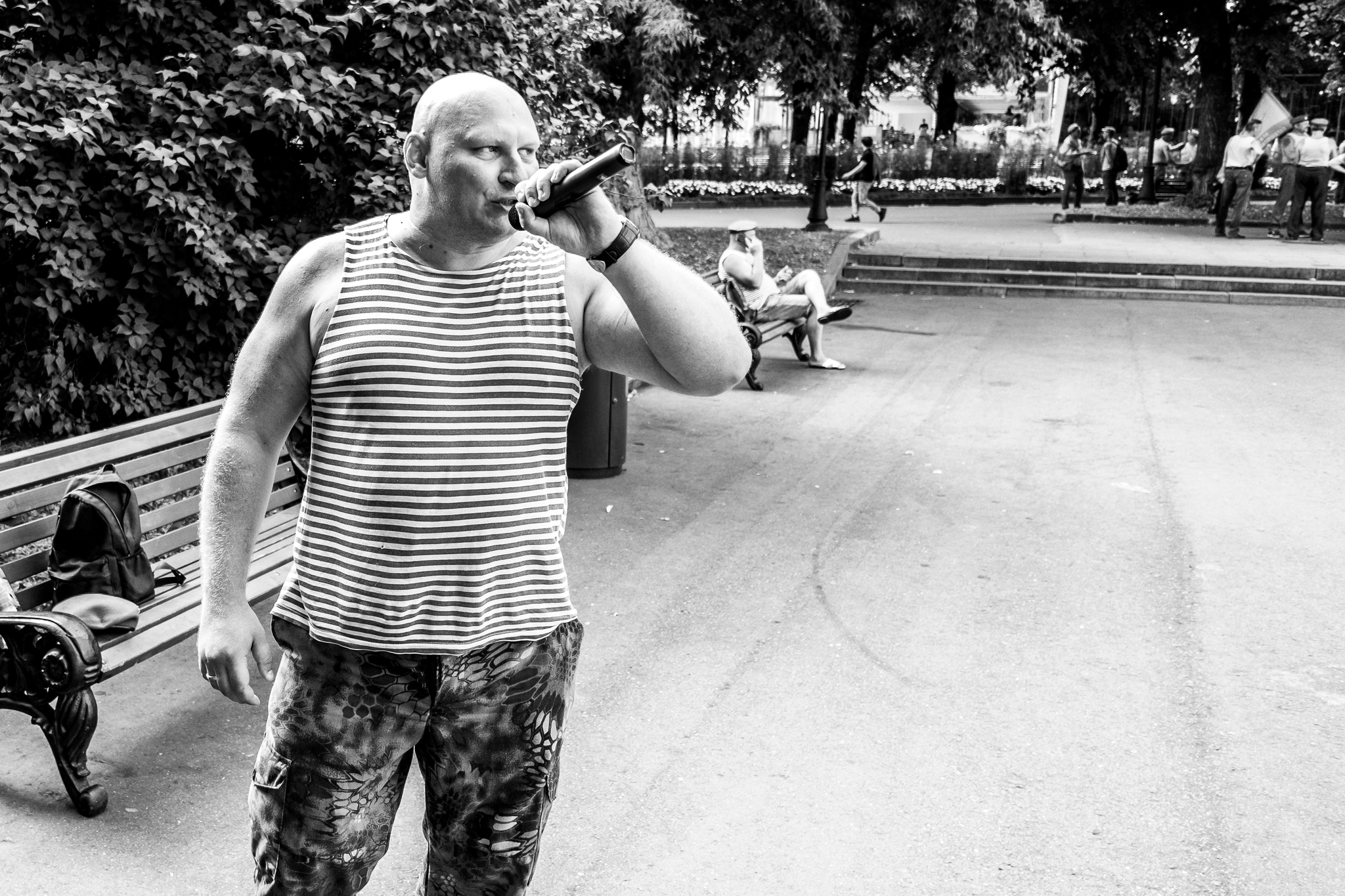 Happy Airborne Forces Day! - My, Airborne forces, Day of the Airborne Forces, Black and white, The photo, Gorky Park, Longpost