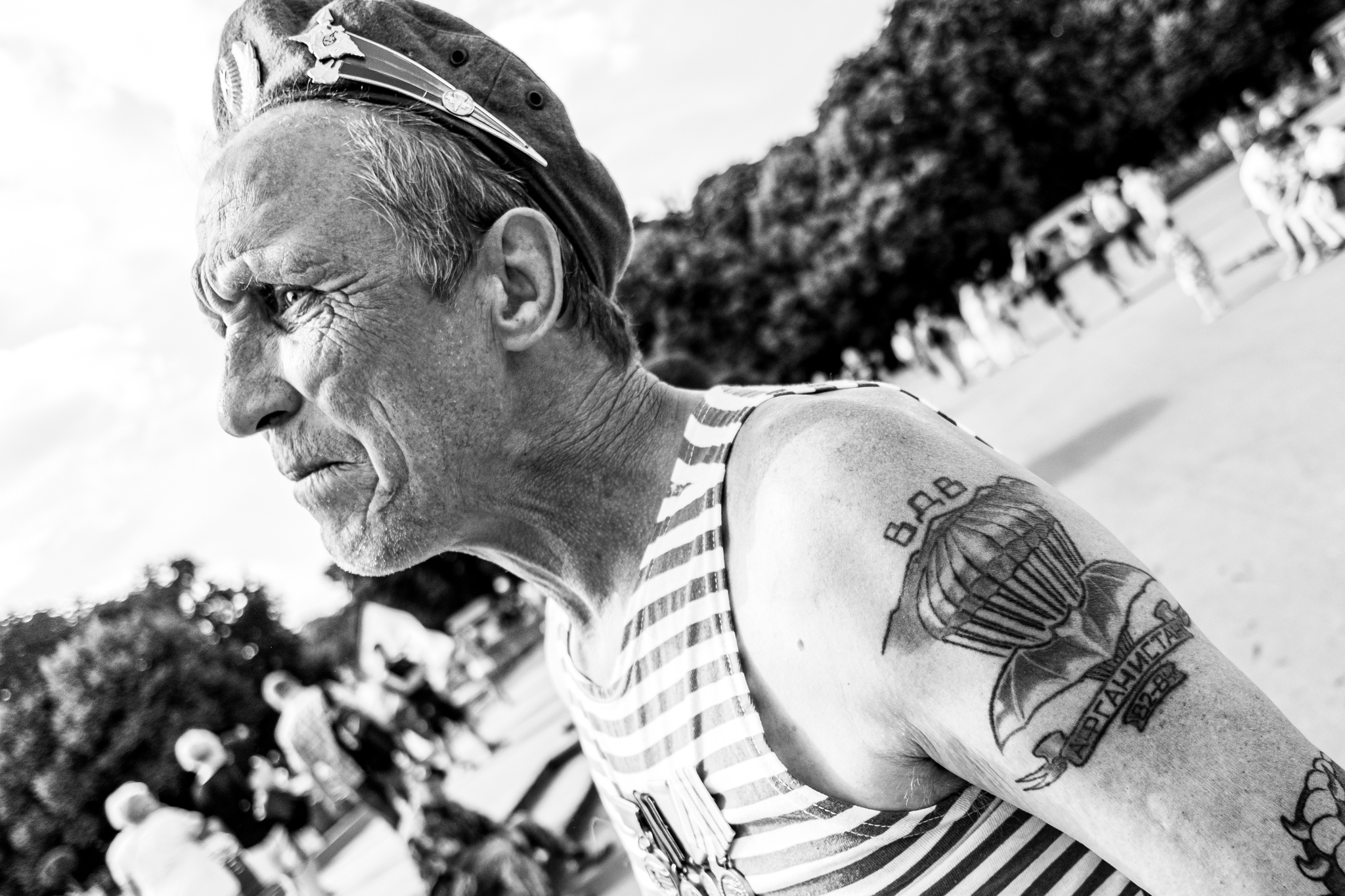 Happy Airborne Forces Day! - My, Airborne forces, Day of the Airborne Forces, Black and white, The photo, Gorky Park, Longpost