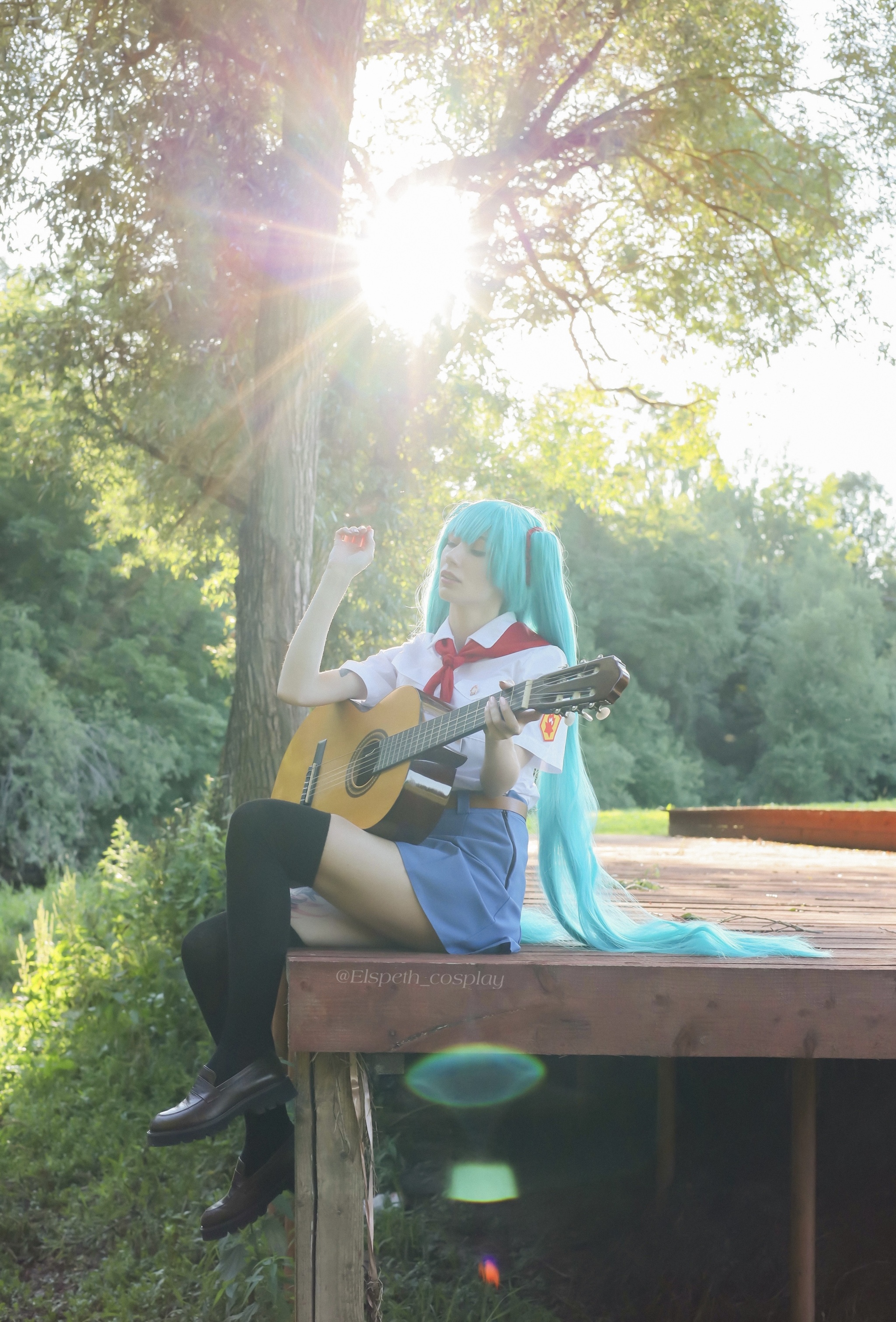 Everlasting summer Miku cosplay - Моё, Бесконечное лето (визуальная новелла), Hatsune Miku, Косплей, Аниме, Игры, Длиннопост, Фотография