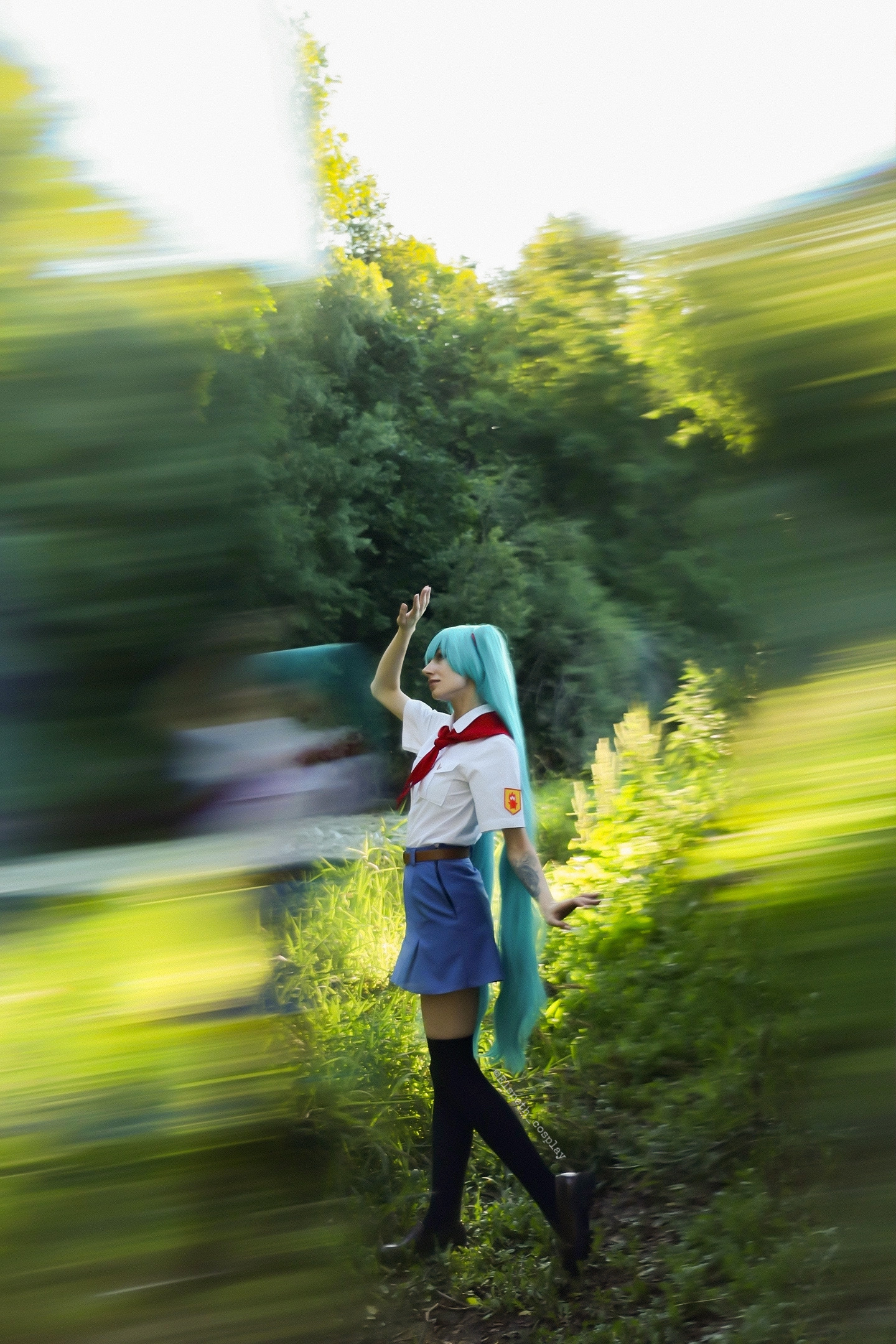 Everlasting summer Miku cosplay - Моё, Бесконечное лето (визуальная новелла), Hatsune Miku, Косплей, Аниме, Игры, Длиннопост, Фотография