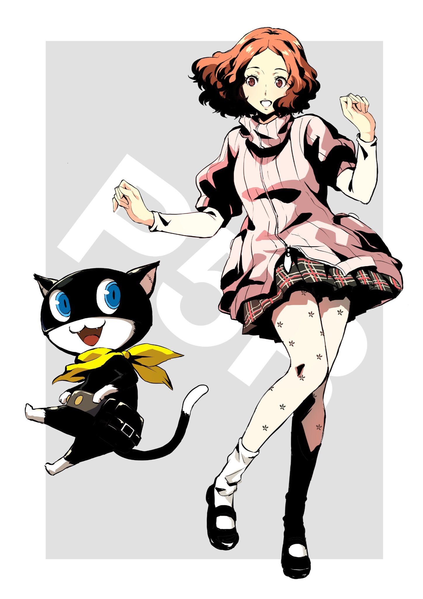 Хару - Арт, Аниме, Anime Art, Persona, Persona 5, Okumura haru, Game Art, Игры, Длиннопост