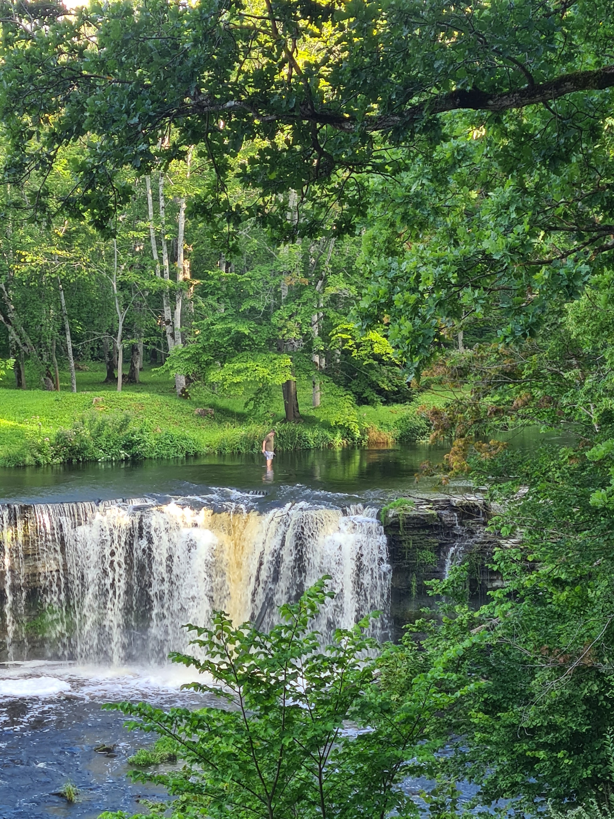 Walk to the waterfall - My, The photo, Nature, Estonia, Waterfall, Longpost