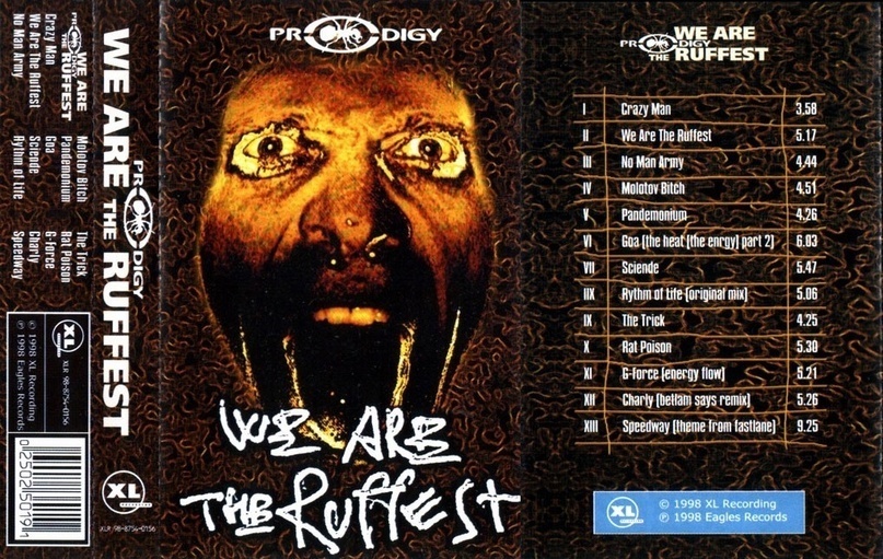 The Prodigy - Pirated albums of the 1990s (on cassettes) ... - Cover, Metal, Heavy metal, Electonic music, Hits, The prodigy, Music, Techno, Rock, Punk rock, Album, Discography, Longpost