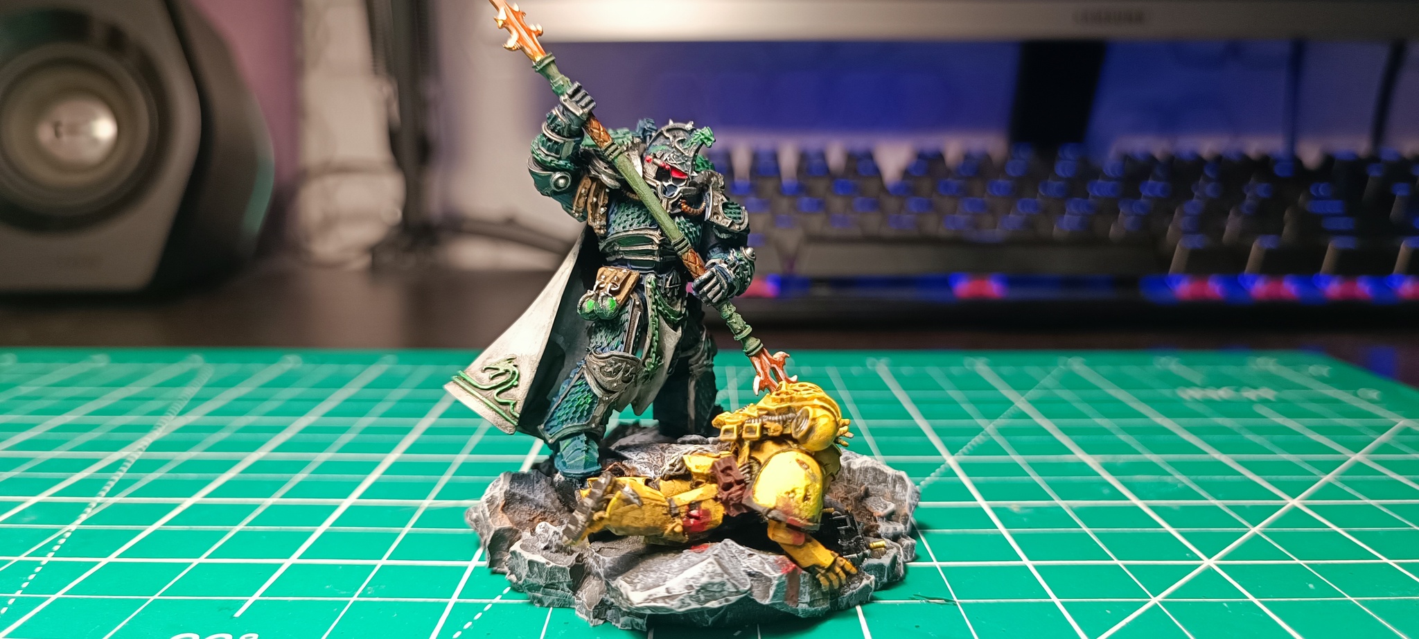 Alpharius (Warhammer 40k) - My, Warhammer 40k, Painting miniatures, Longpost