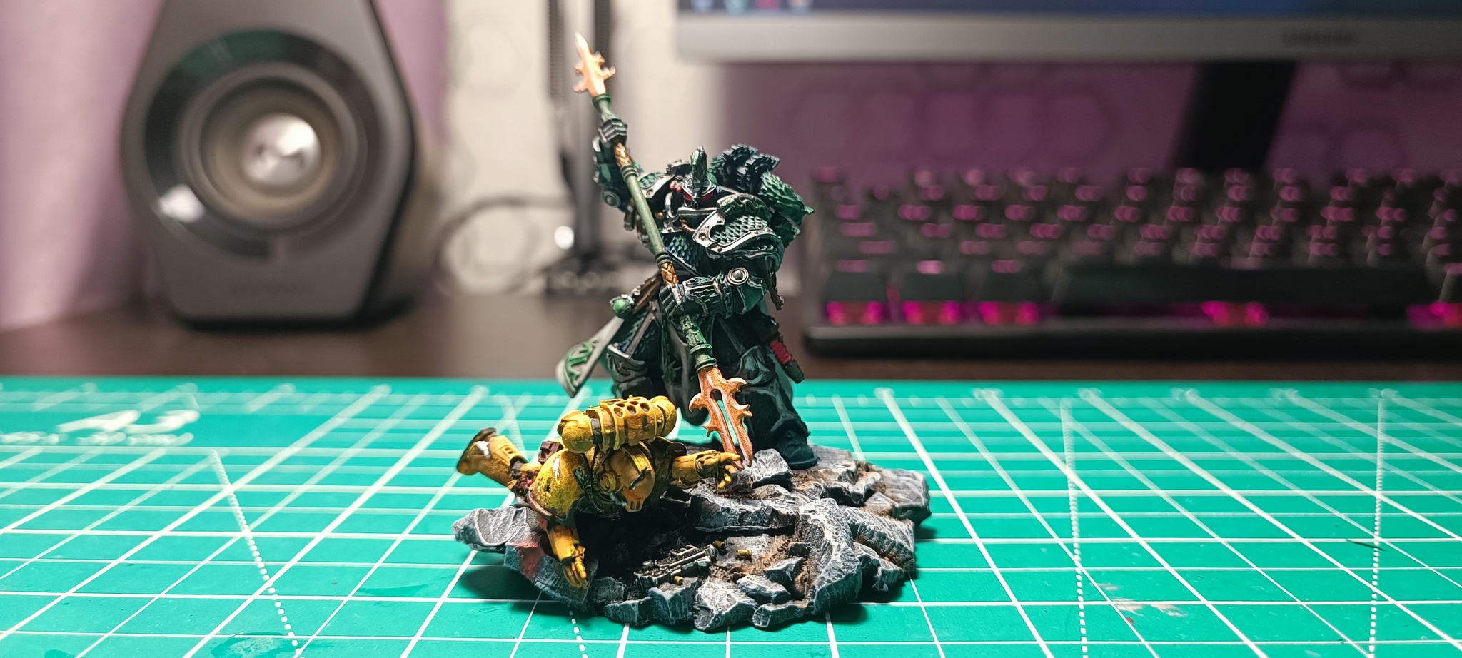 Alpharius (Warhammer 40k) - My, Warhammer 40k, Painting miniatures, Longpost