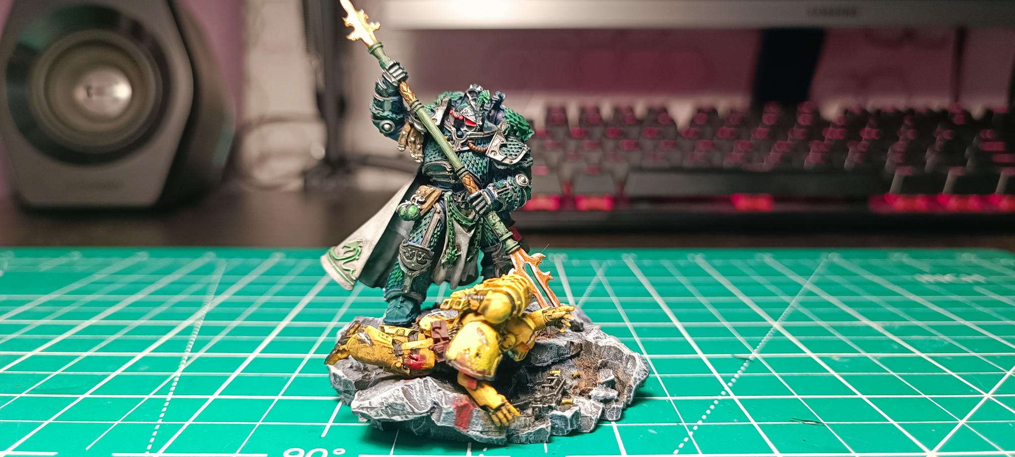 Alpharius (Warhammer 40k) - My, Warhammer 40k, Painting miniatures, Longpost