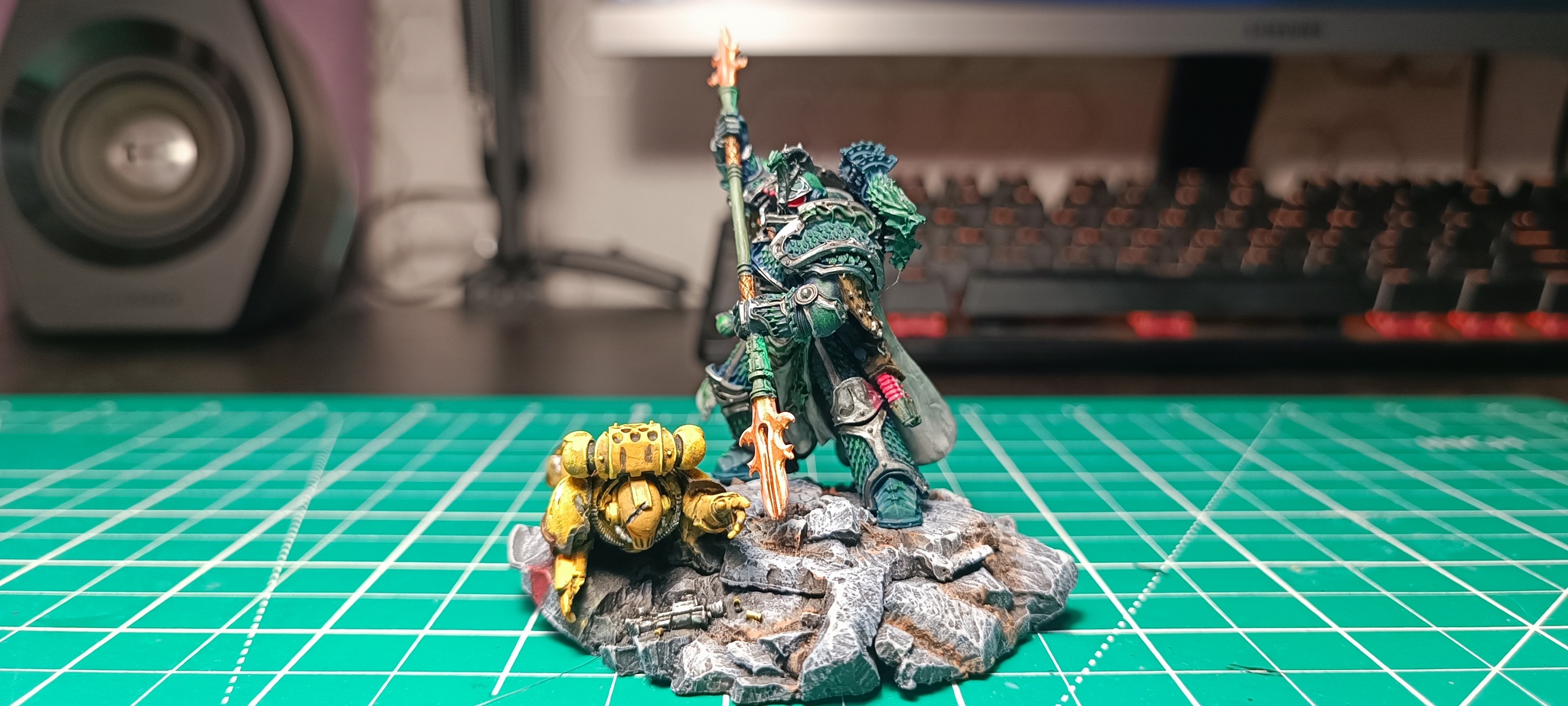 Alpharius (Warhammer 40k) - My, Warhammer 40k, Painting miniatures, Longpost